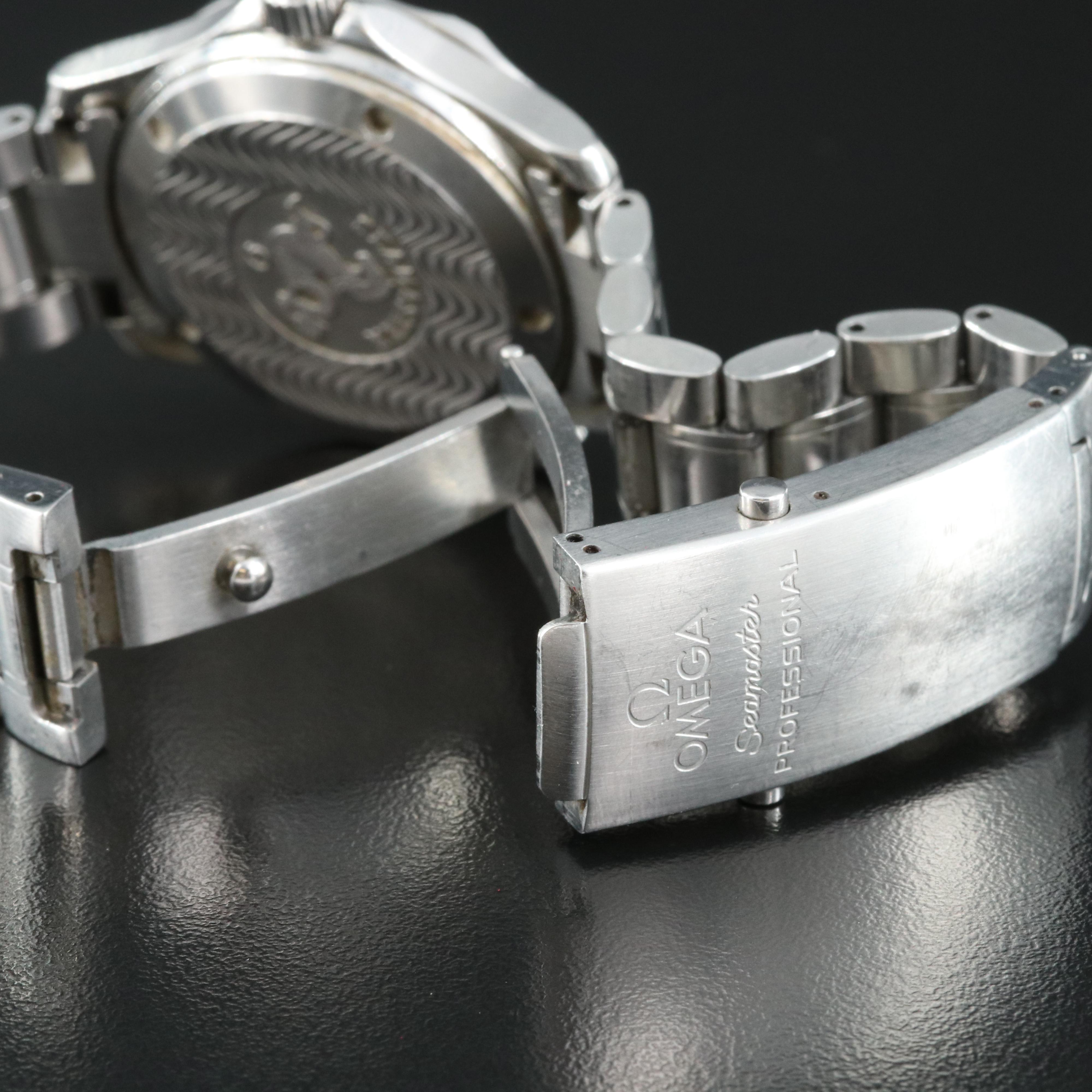 Stainless Steel Omega Seamaster Automatic Watch