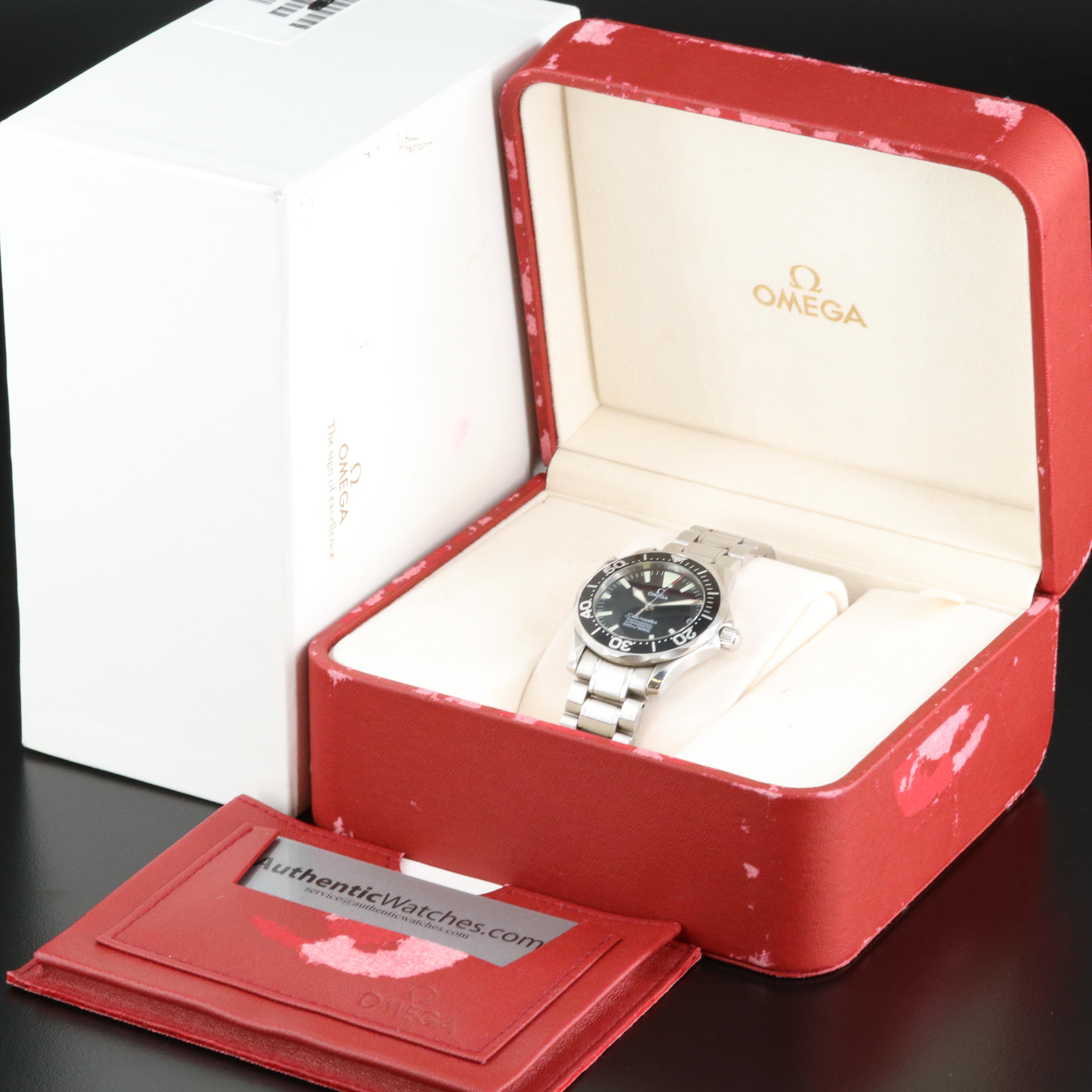 Stainless Steel Omega Seamaster Automatic Watch