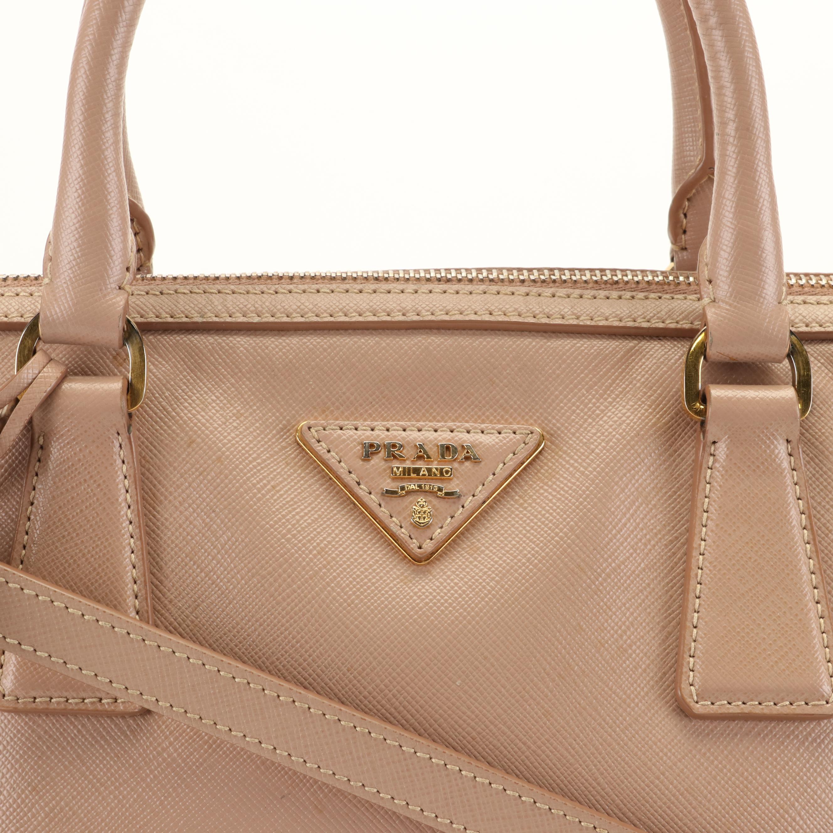 Prada Top Handle Bag in Saffiano Leather