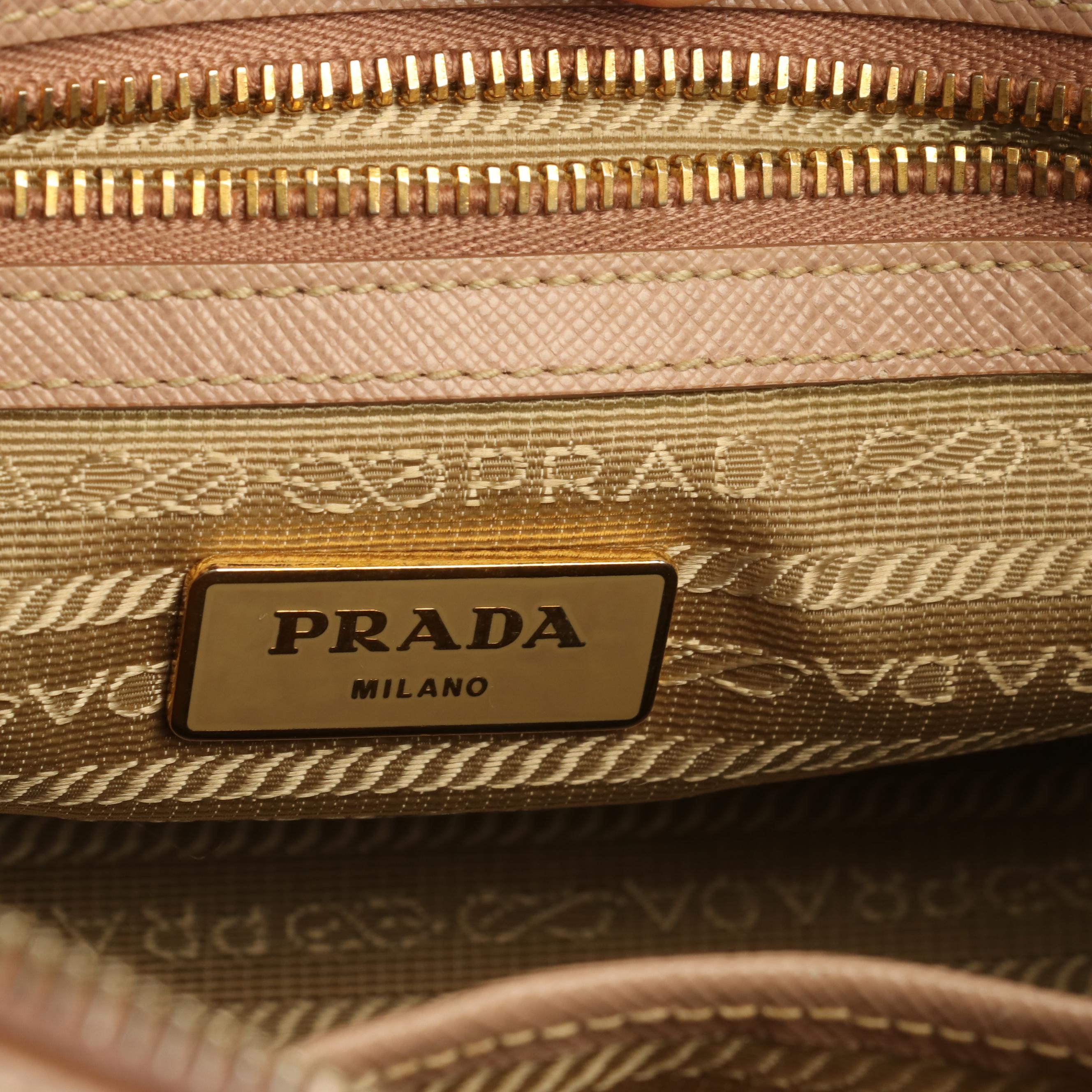 Prada Top Handle Bag in Saffiano Leather