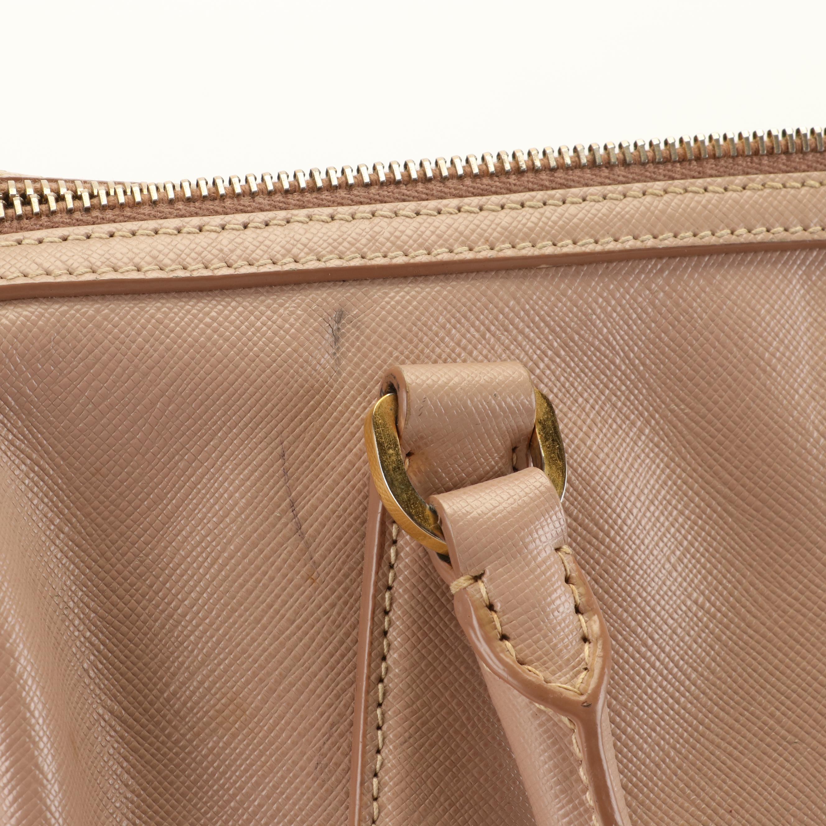 Prada Top Handle Bag in Saffiano Leather