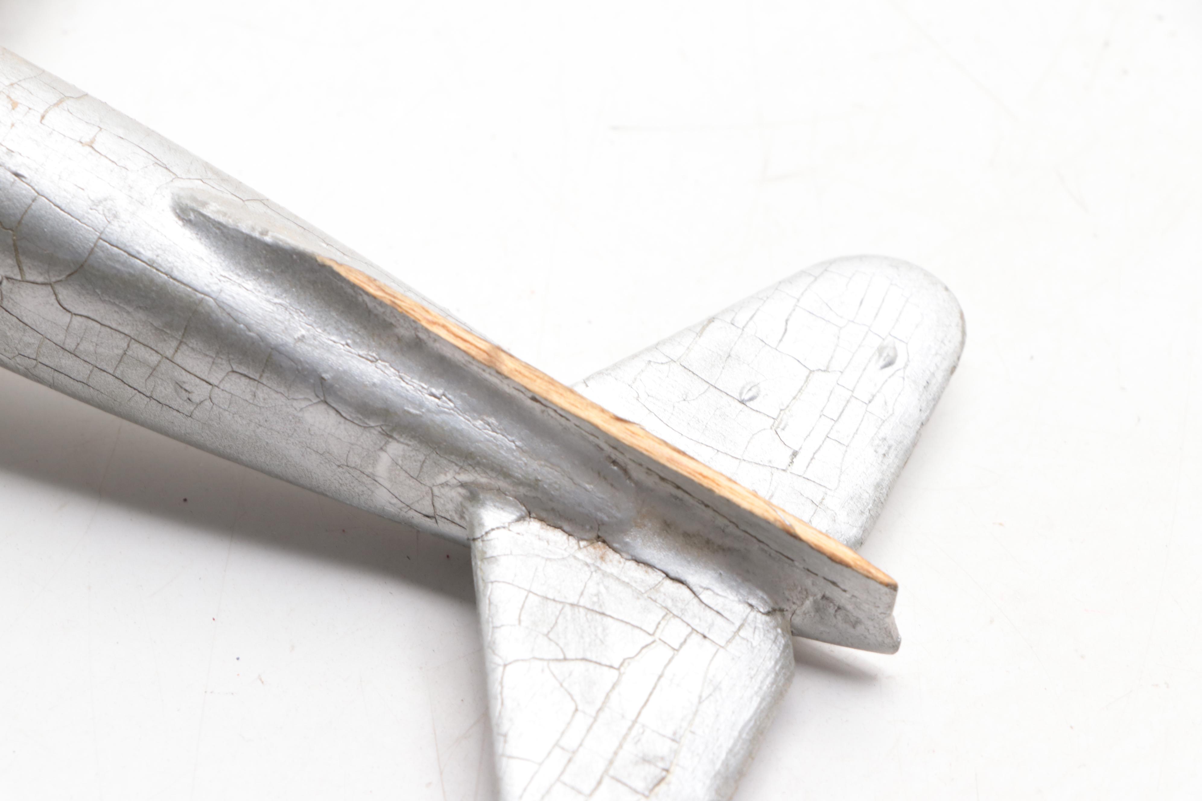 Hand-Crafted Wooden Model Airplanes, Mid-20th Century