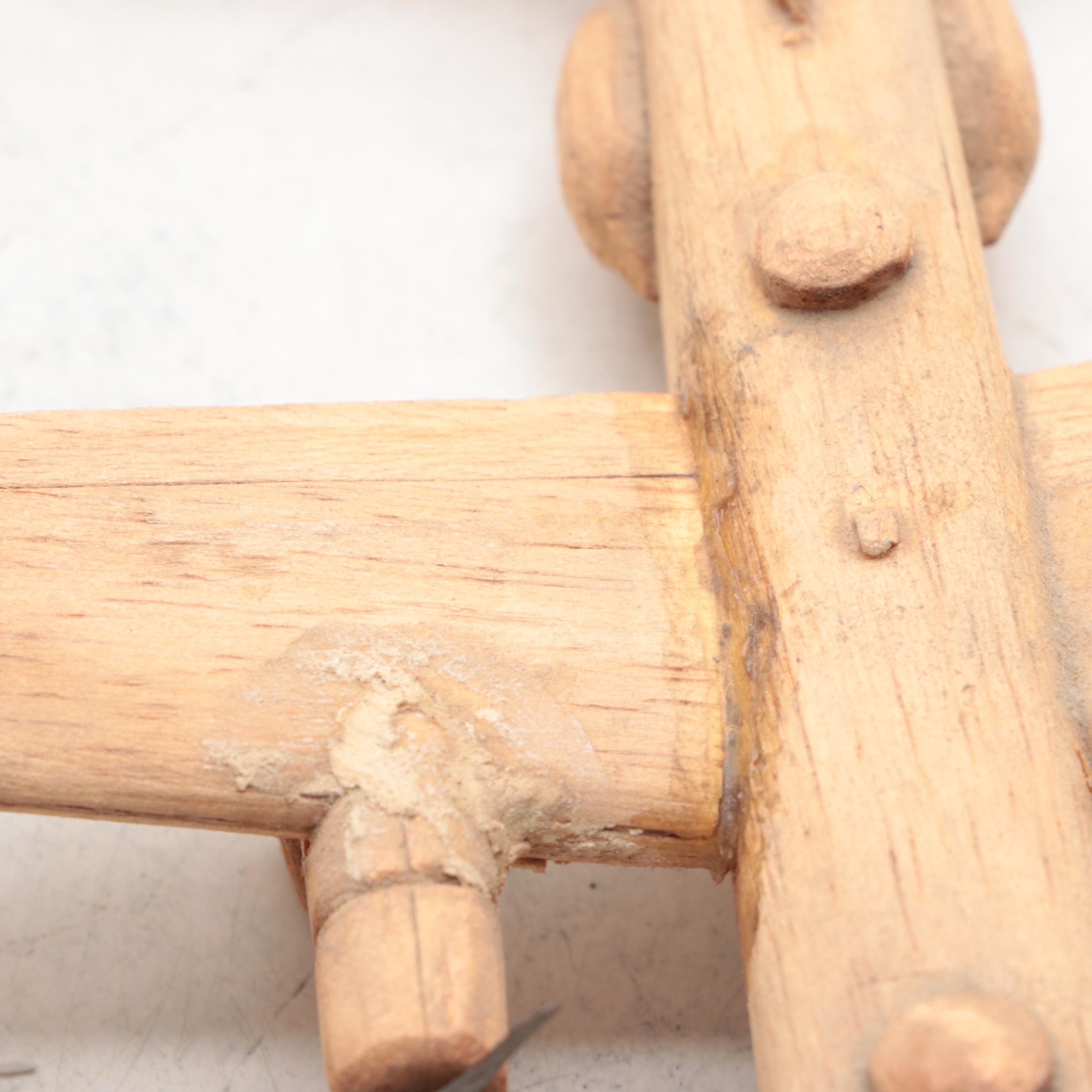 Hand-Crafted Wooden Model Airplanes, Mid-20th Century