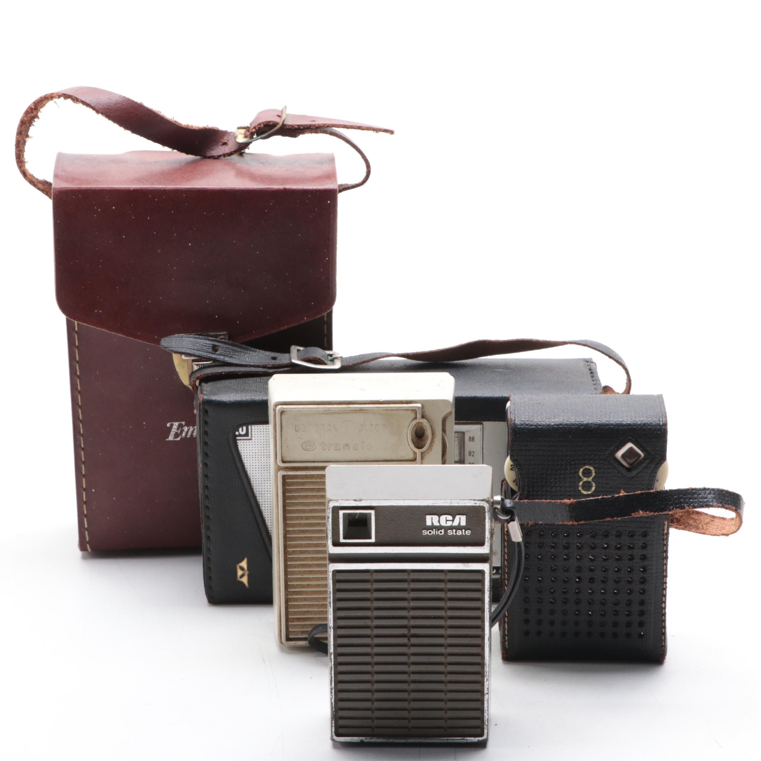 Emerson Vanguard Transistor Radio and Deluxe Electra Transistor Radio, More