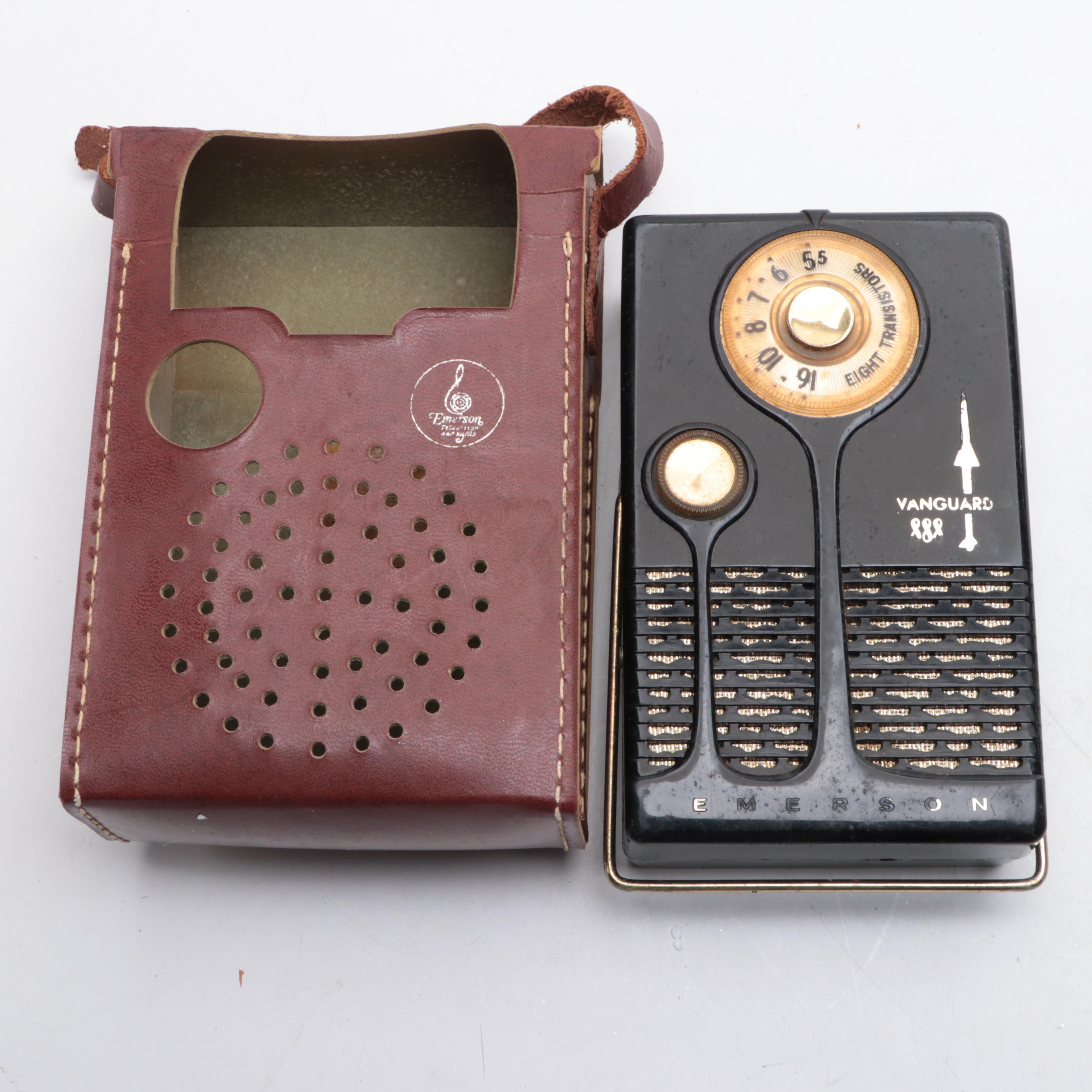 Emerson Vanguard Transistor Radio and Deluxe Electra Transistor Radio, More