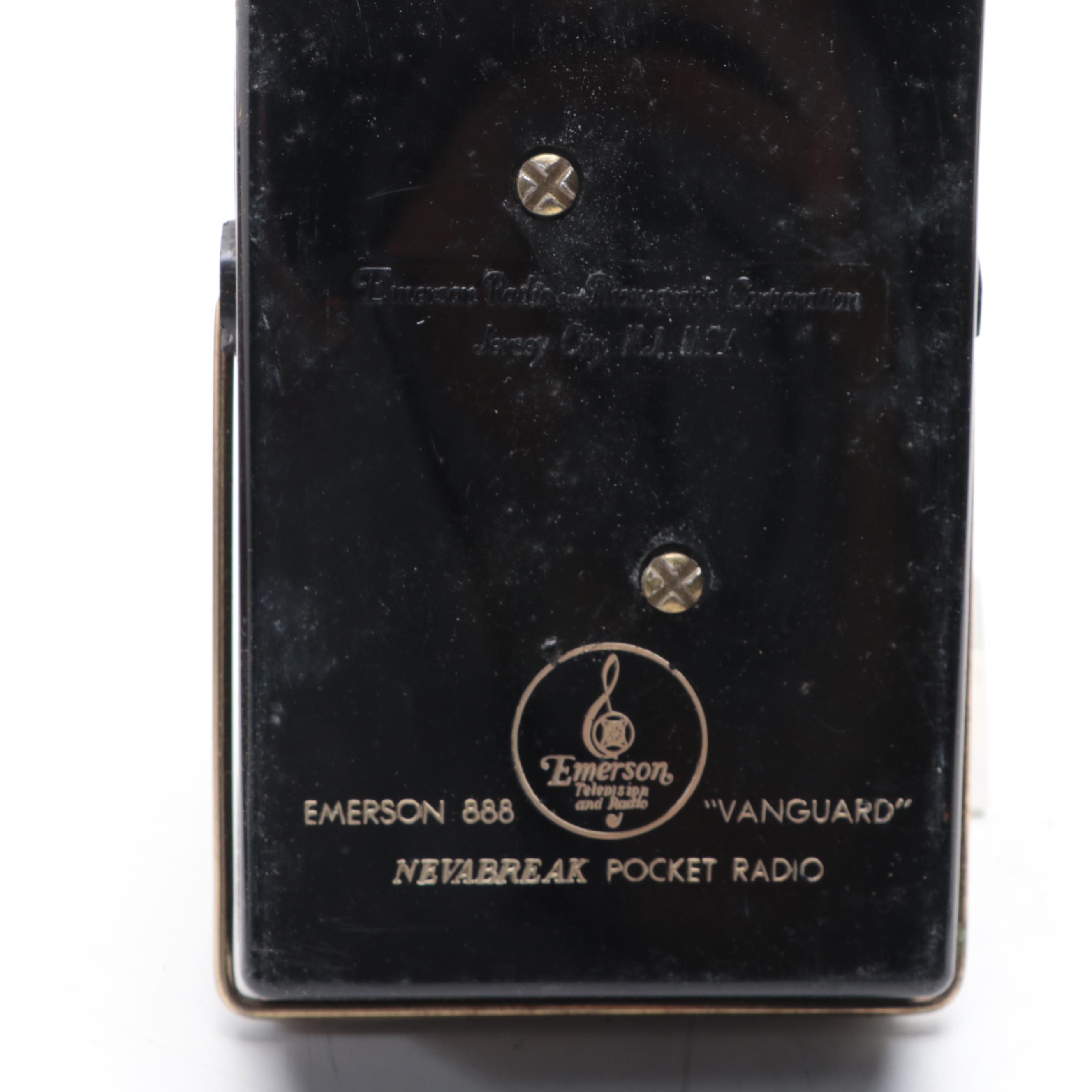 Emerson Vanguard Transistor Radio and Deluxe Electra Transistor Radio, More