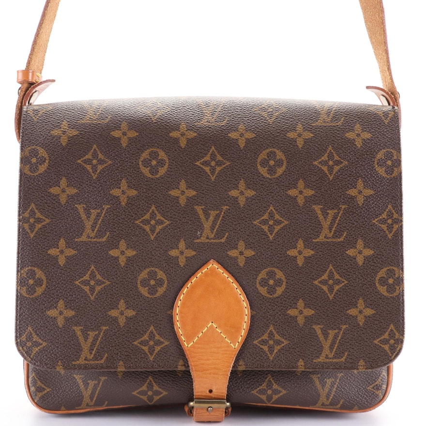 Louis Vuitton Cartouchiere GM Monogram Crossbody Shoulder Bag