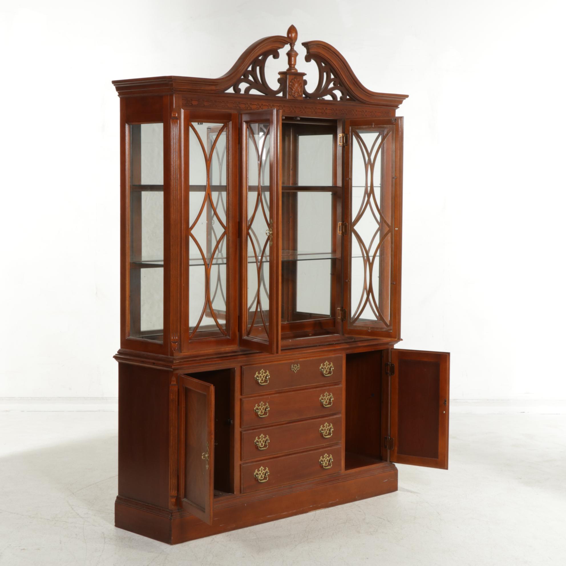 Lexington Furniture Hamilton House Mahogany Illuminated China Cabinet