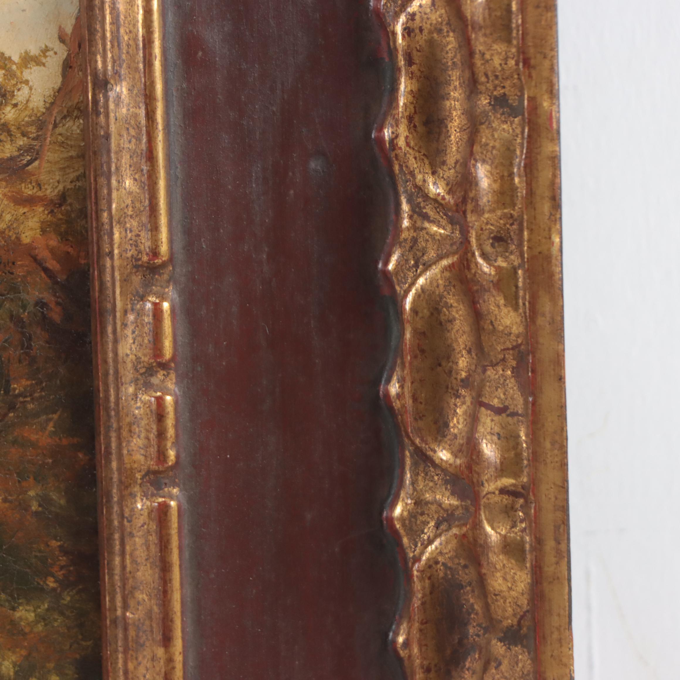 George Turner II Landscape Oil Painting "A Scene in Calke Park, Derbyshire"