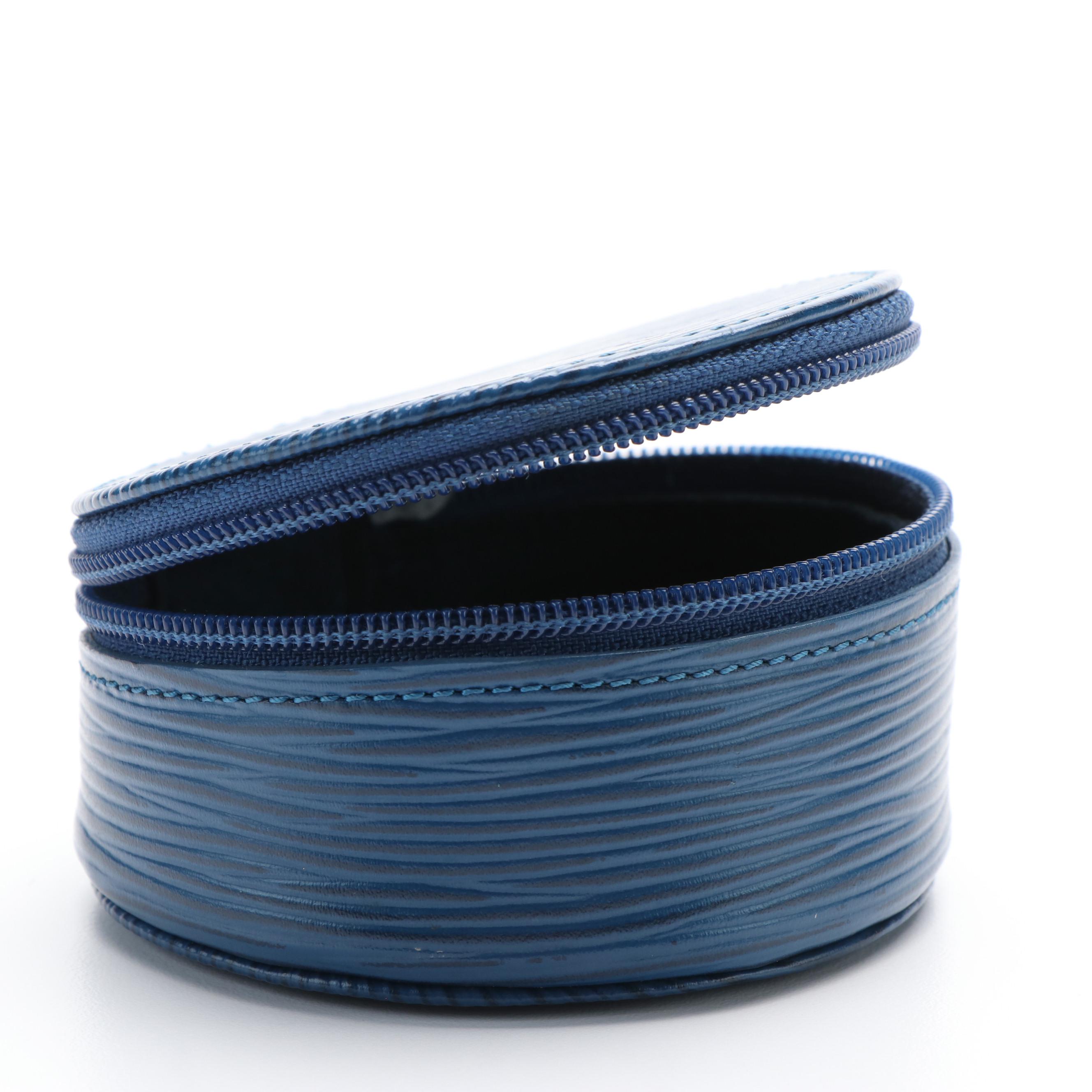 Louis Vuitton Jewelry Case in Blue Epi Leather