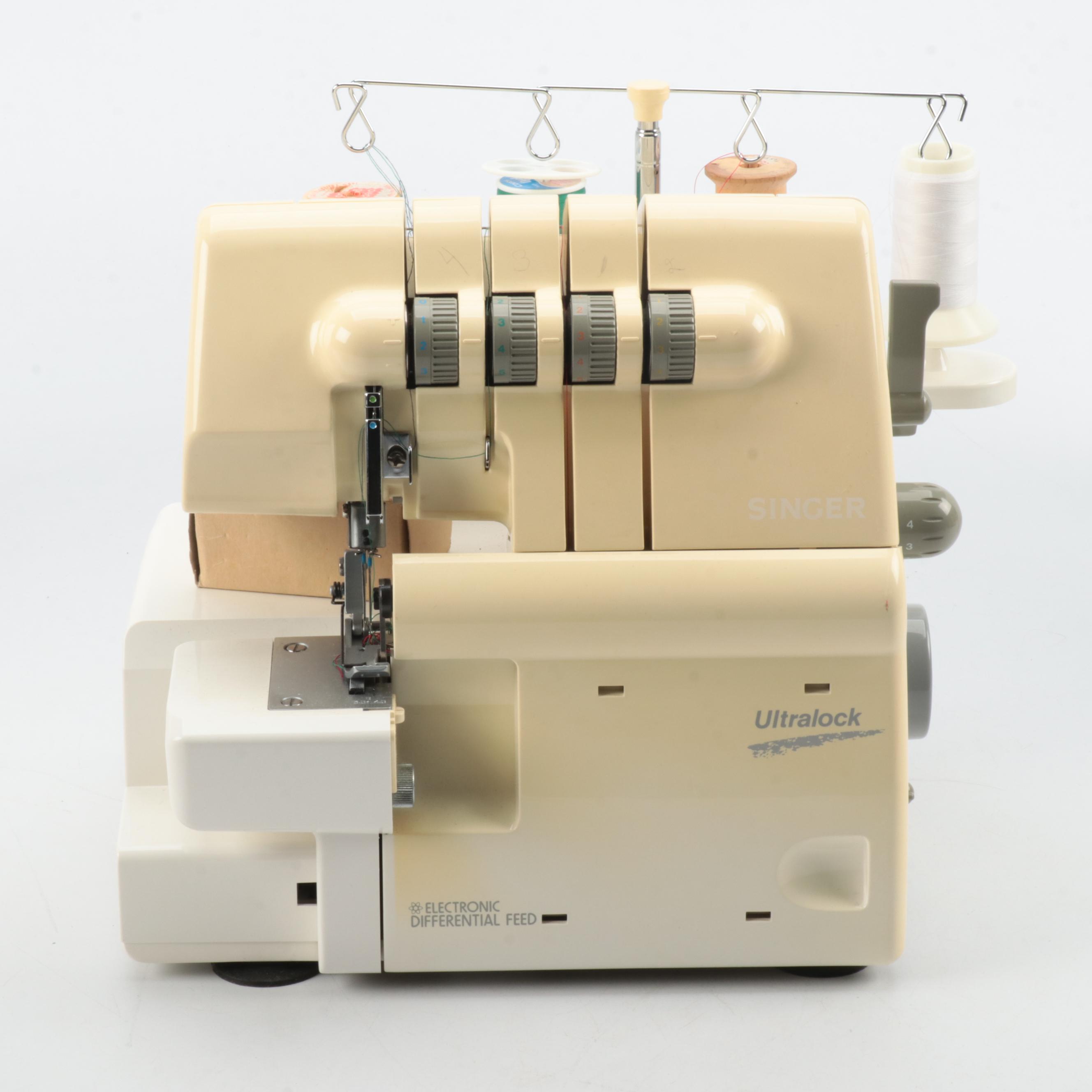 Singer Ultralock Serger, Model 14U554, with Accessories