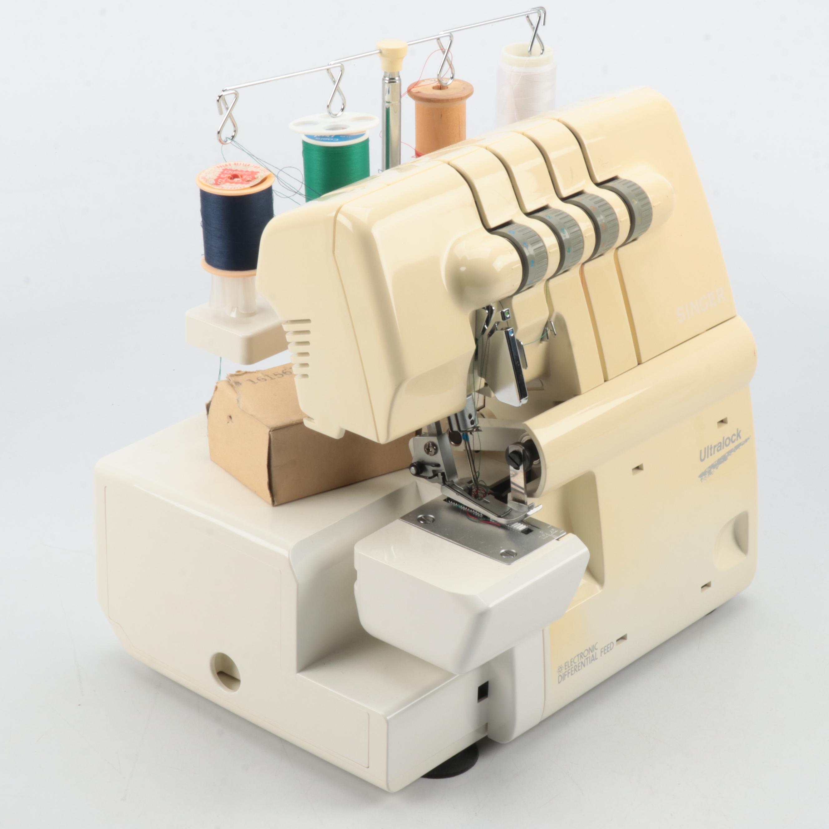 Singer Ultralock Serger, Model 14U554, with Accessories