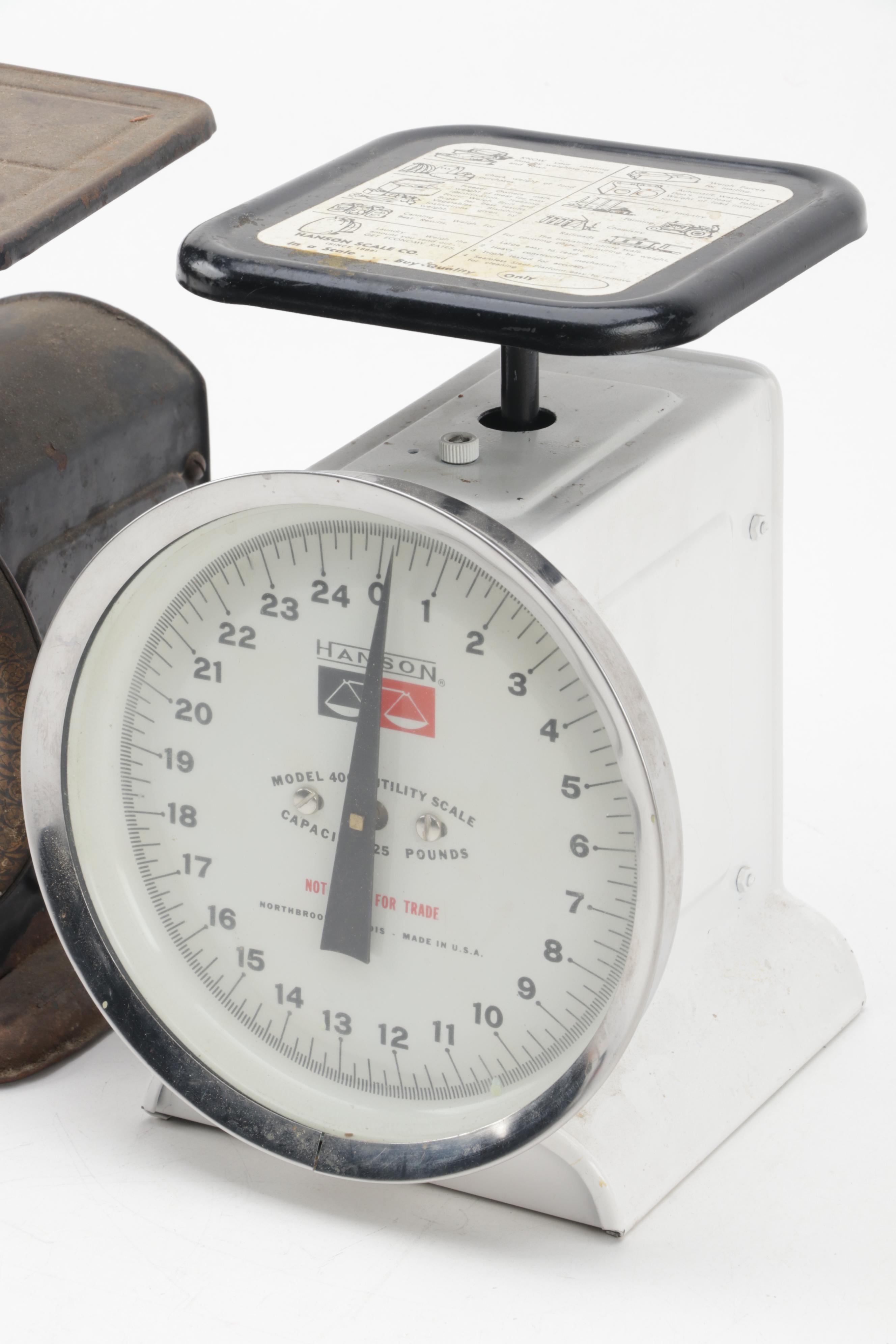 Hanson Model 4000 and Other Kitchen Scale, Early to Mid-20th Century