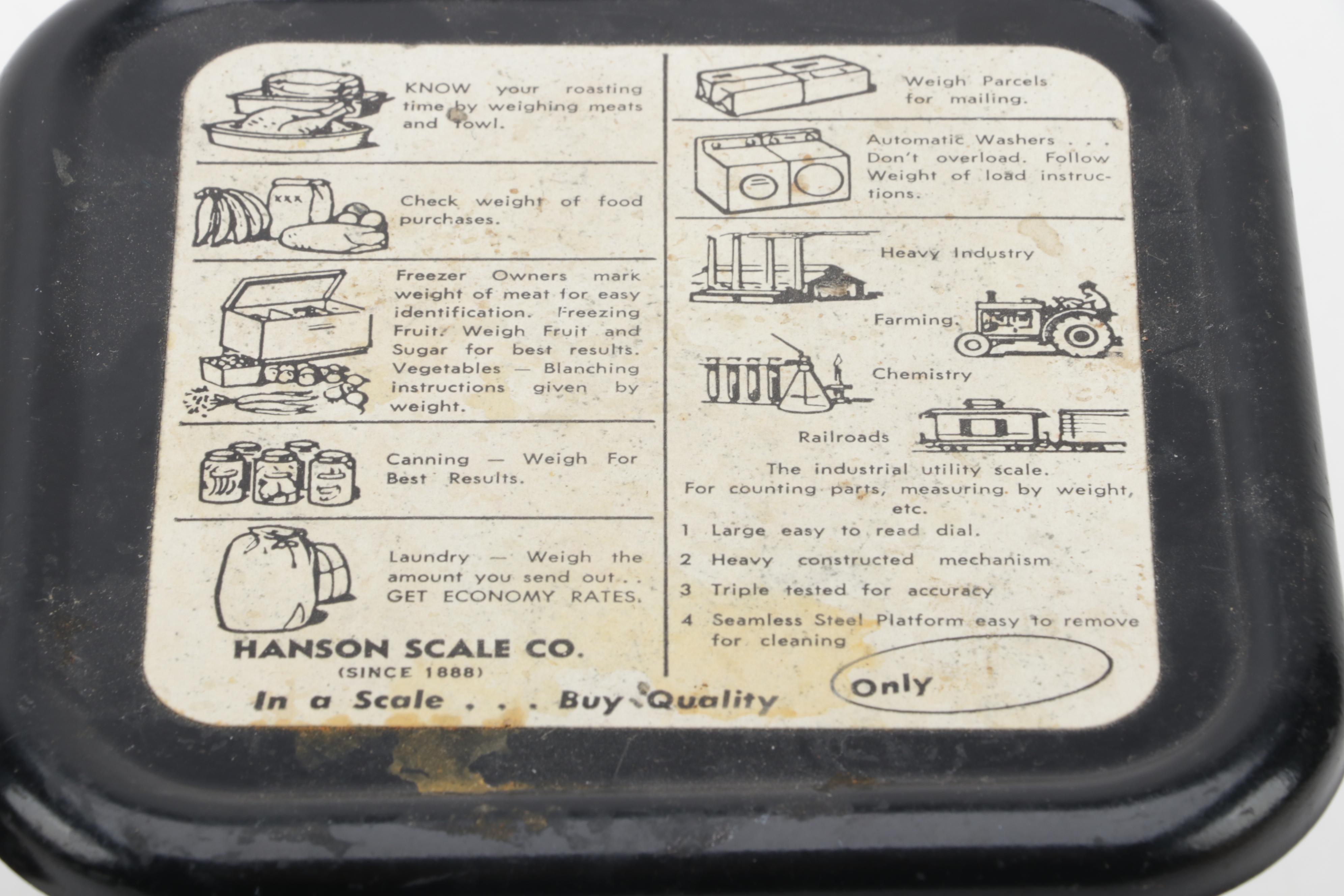 Hanson Model 4000 and Other Kitchen Scale, Early to Mid-20th Century