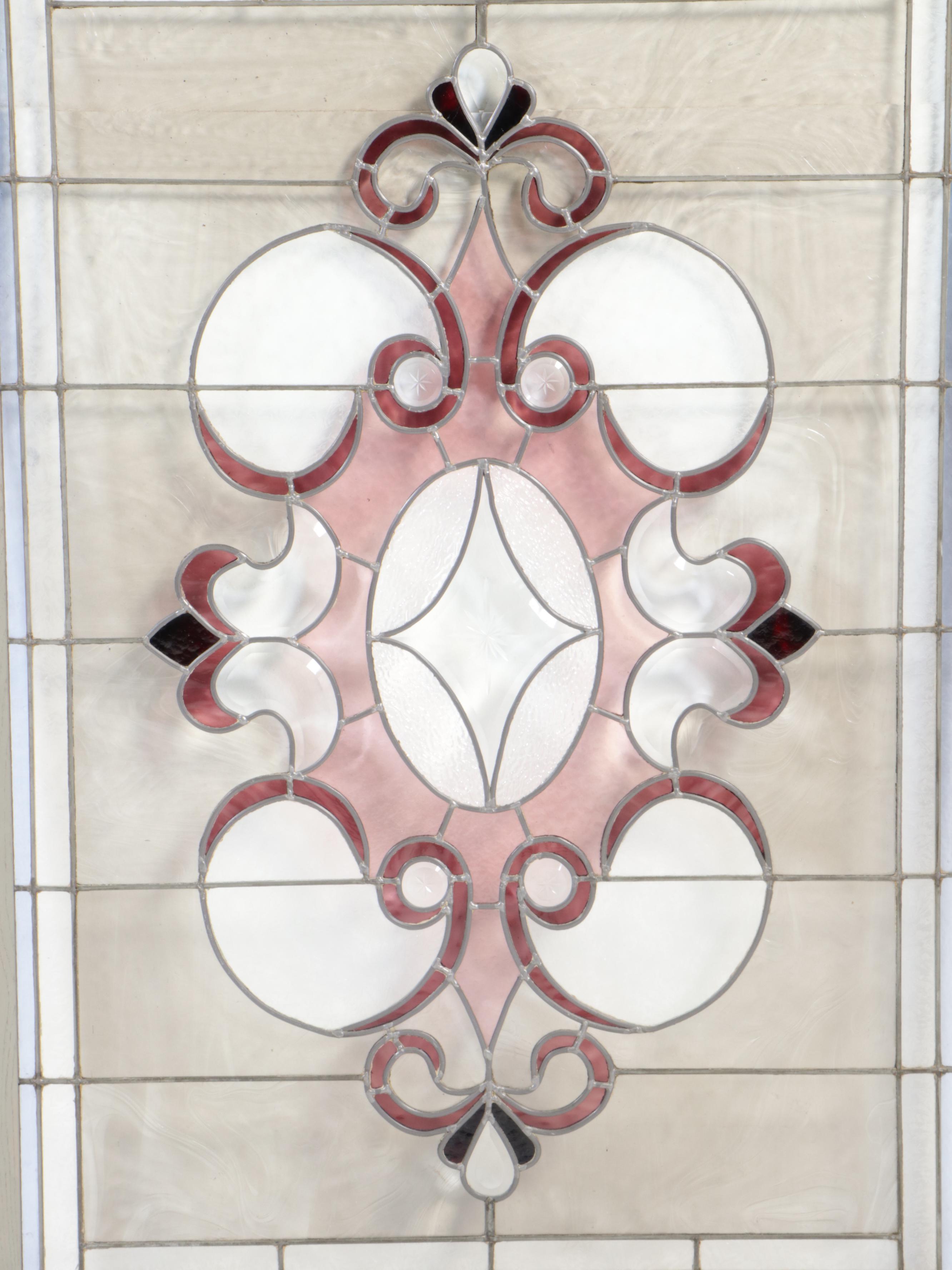 Two Arts and Crafts Style Stained Glass Windows