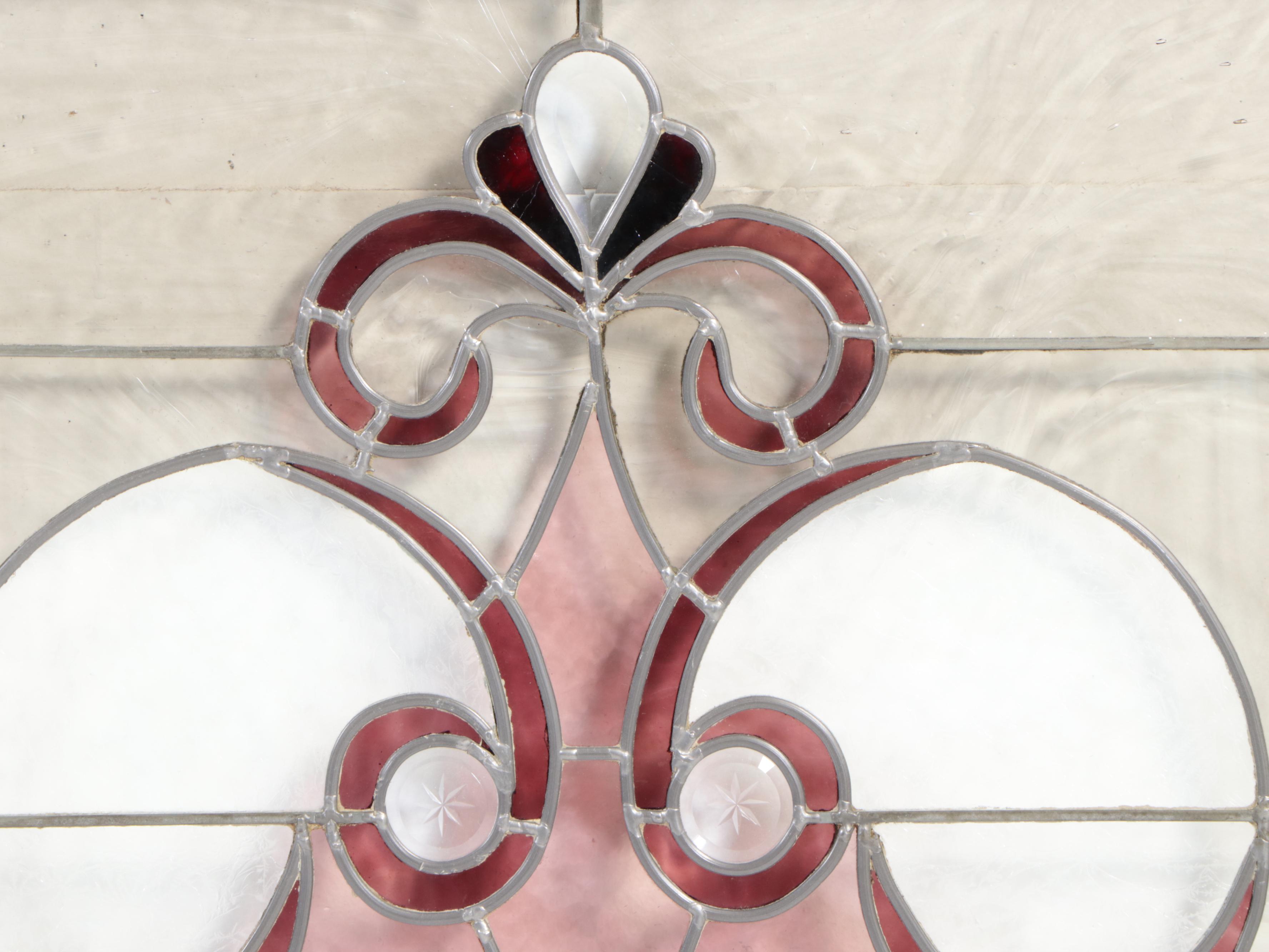 Two Arts and Crafts Style Stained Glass Windows