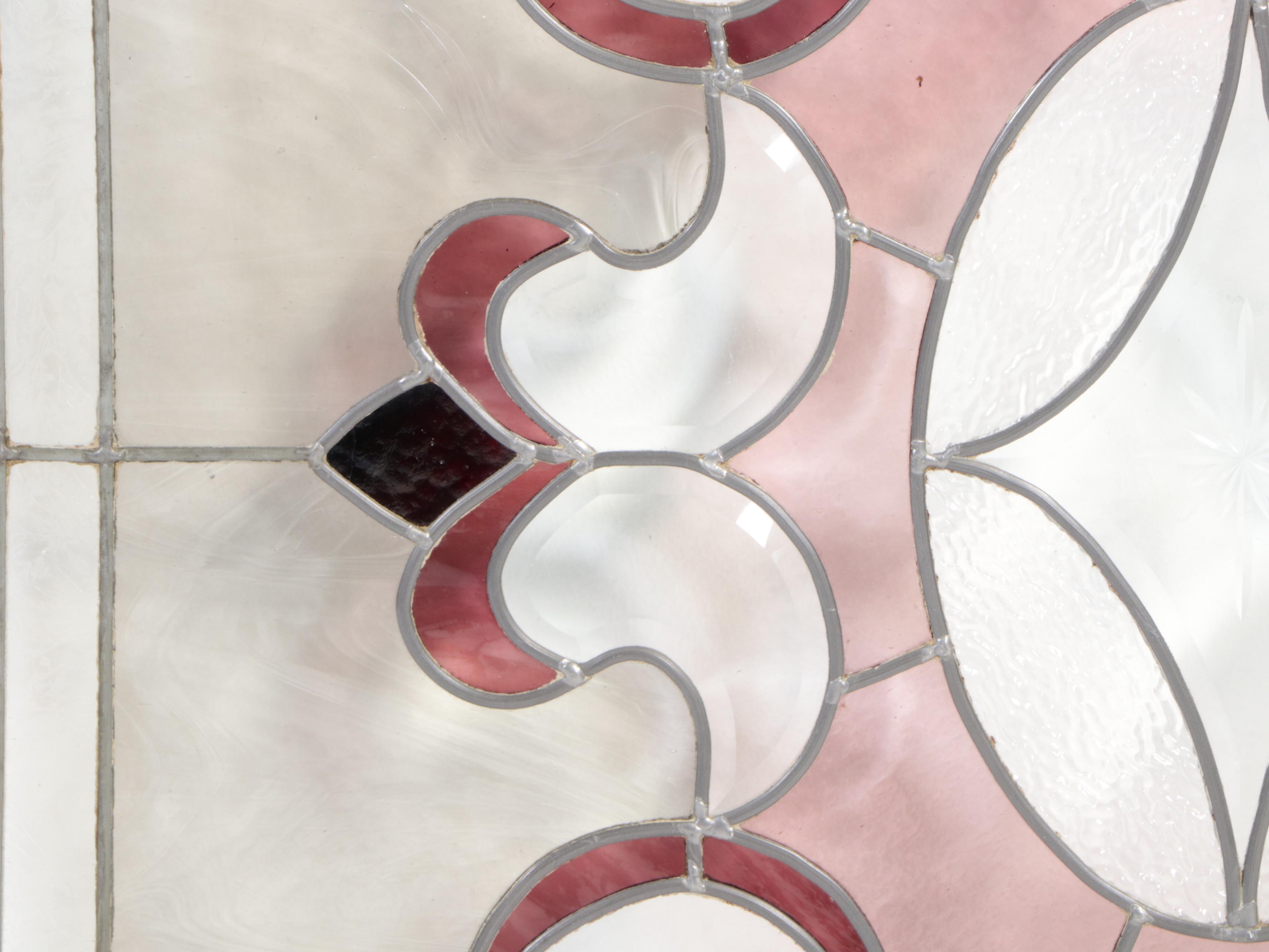 Two Arts and Crafts Style Stained Glass Windows