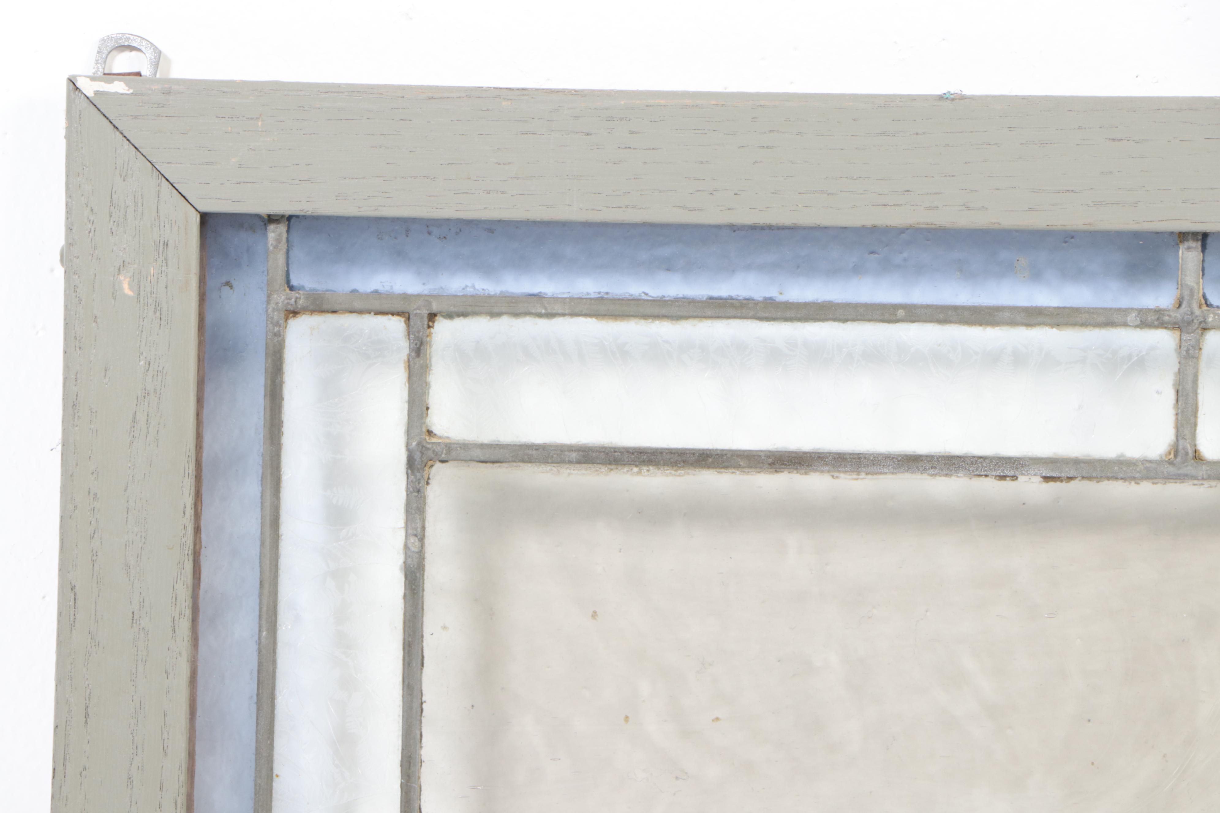 Two Arts and Crafts Style Stained Glass Windows