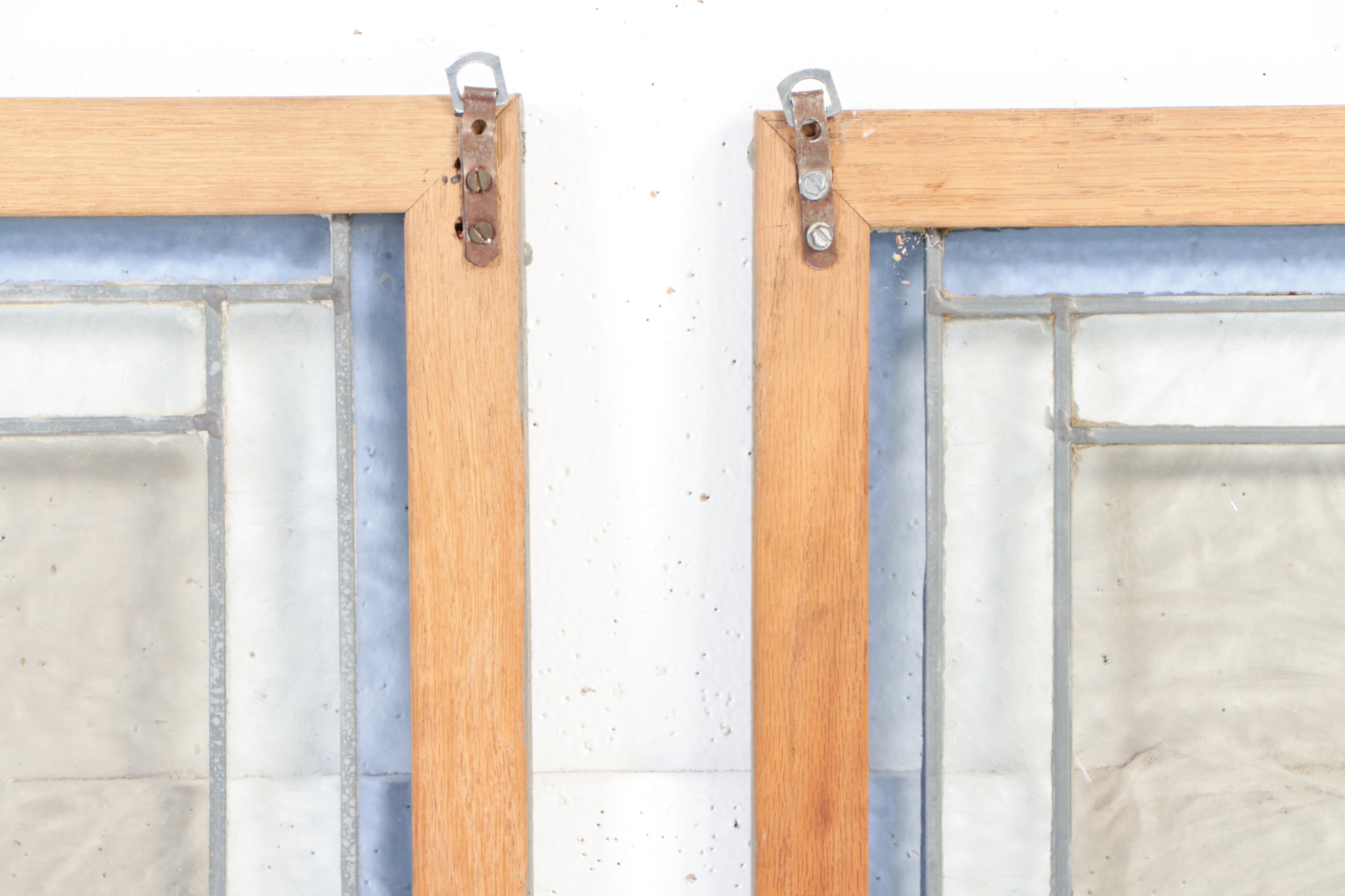 Two Arts and Crafts Style Stained Glass Windows