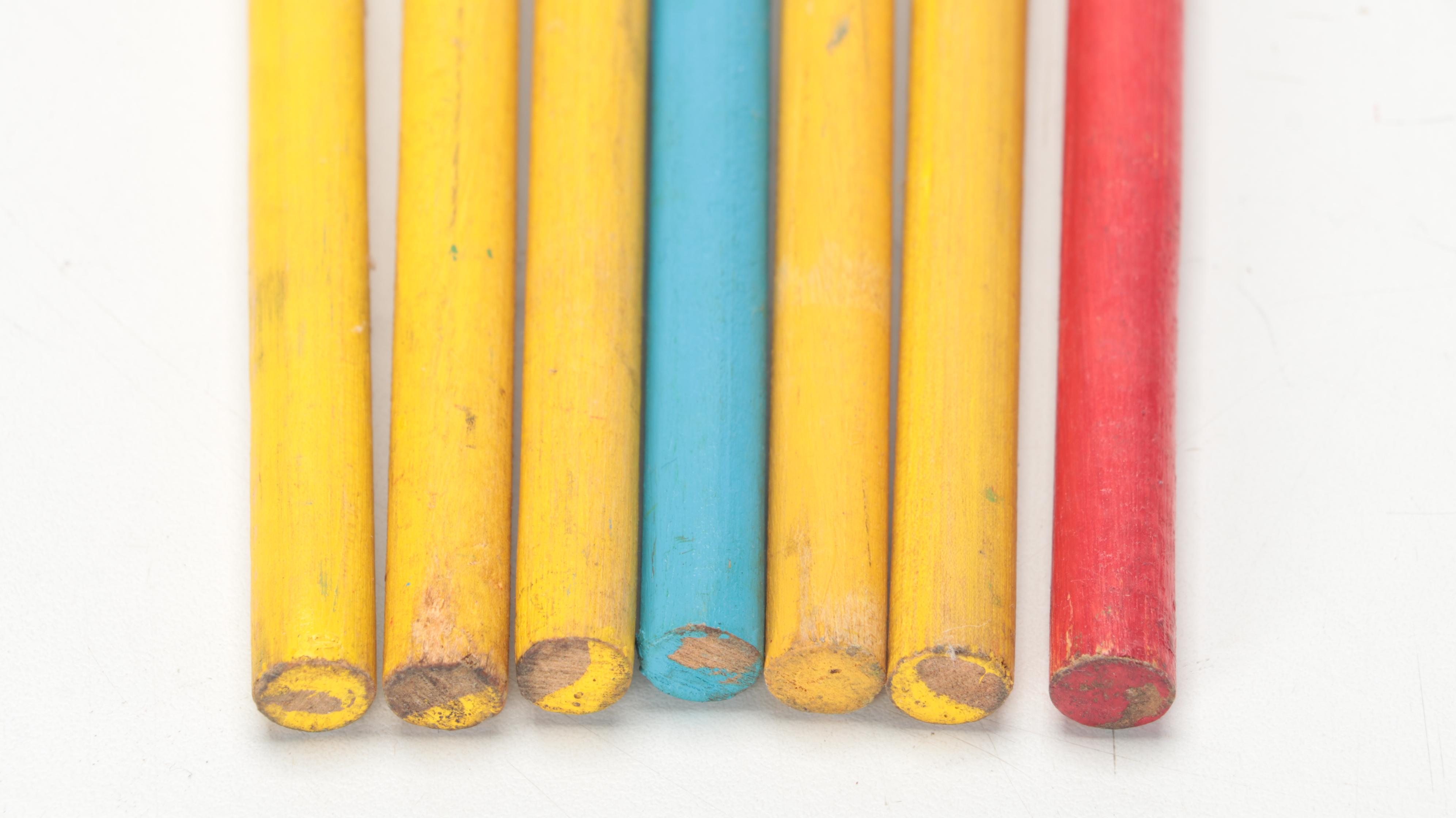 PaintedWood Carnival Canes, Mid20th Century EBTH