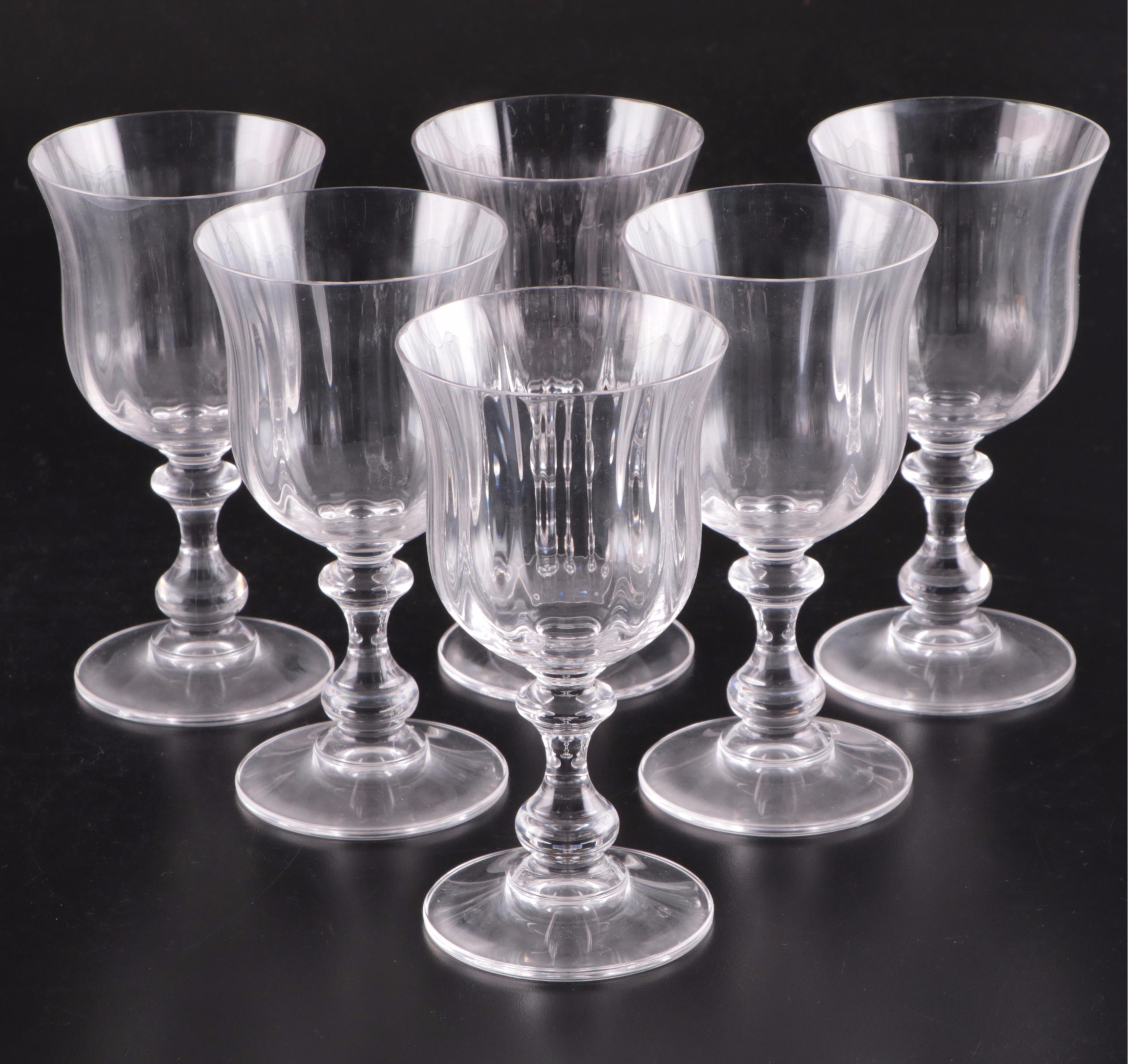 Mikasa "French Countryside" Glass Water Goblets and Wine Glasses