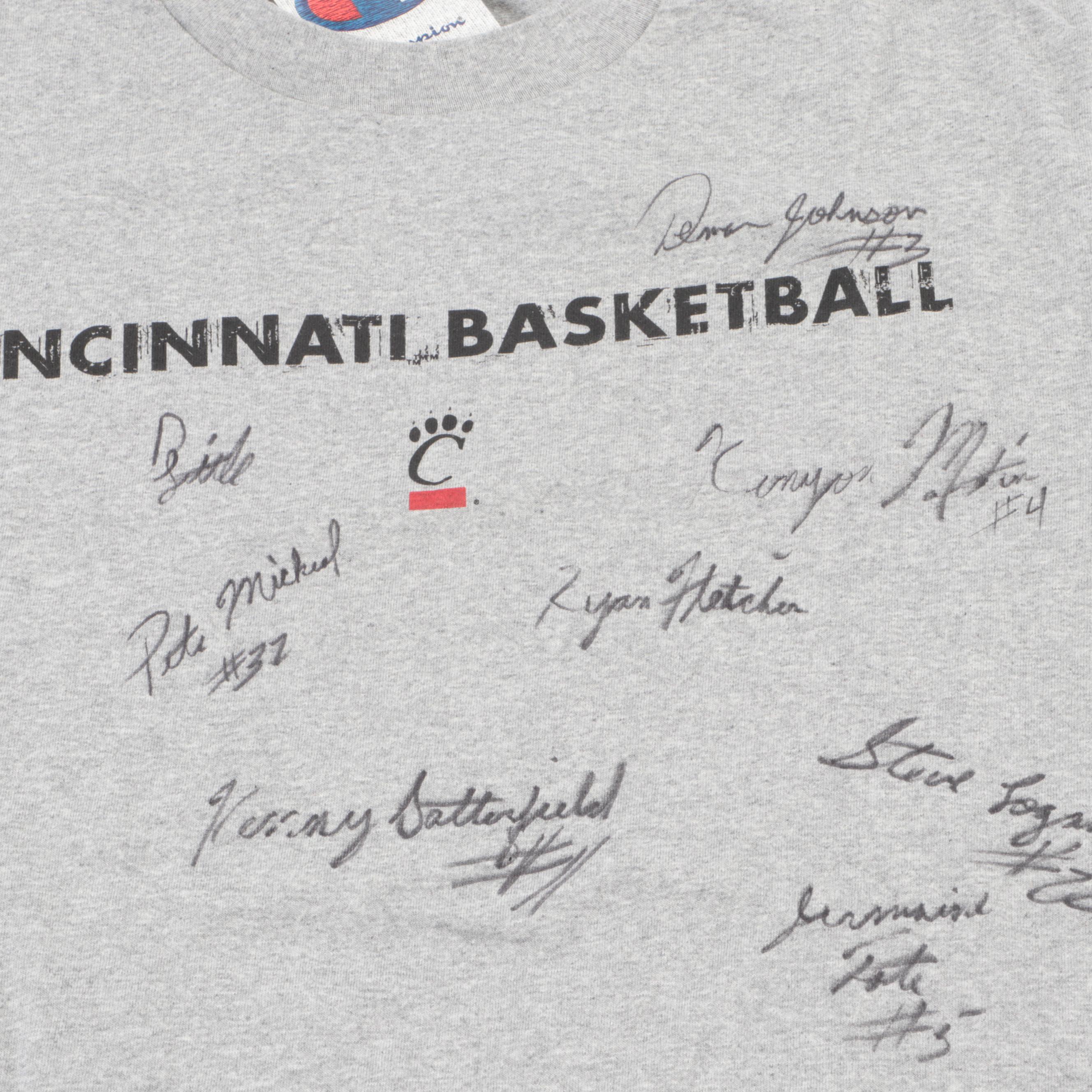 University of Cincinnati Bearcats Team Signed TShirt and More EBTH