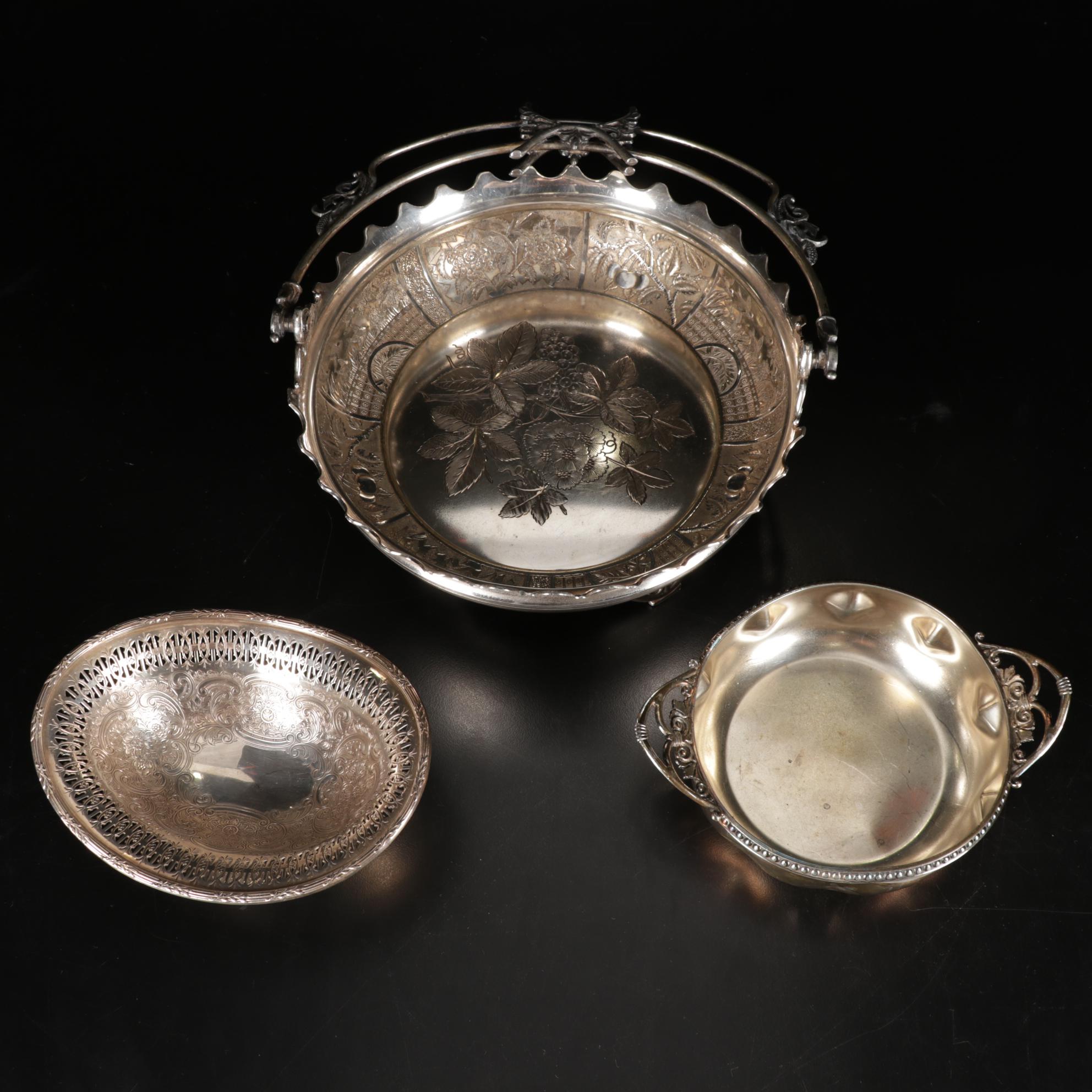 Gorham, Godinger, Rockford and Other Silverplate Candlesticks and Tableware