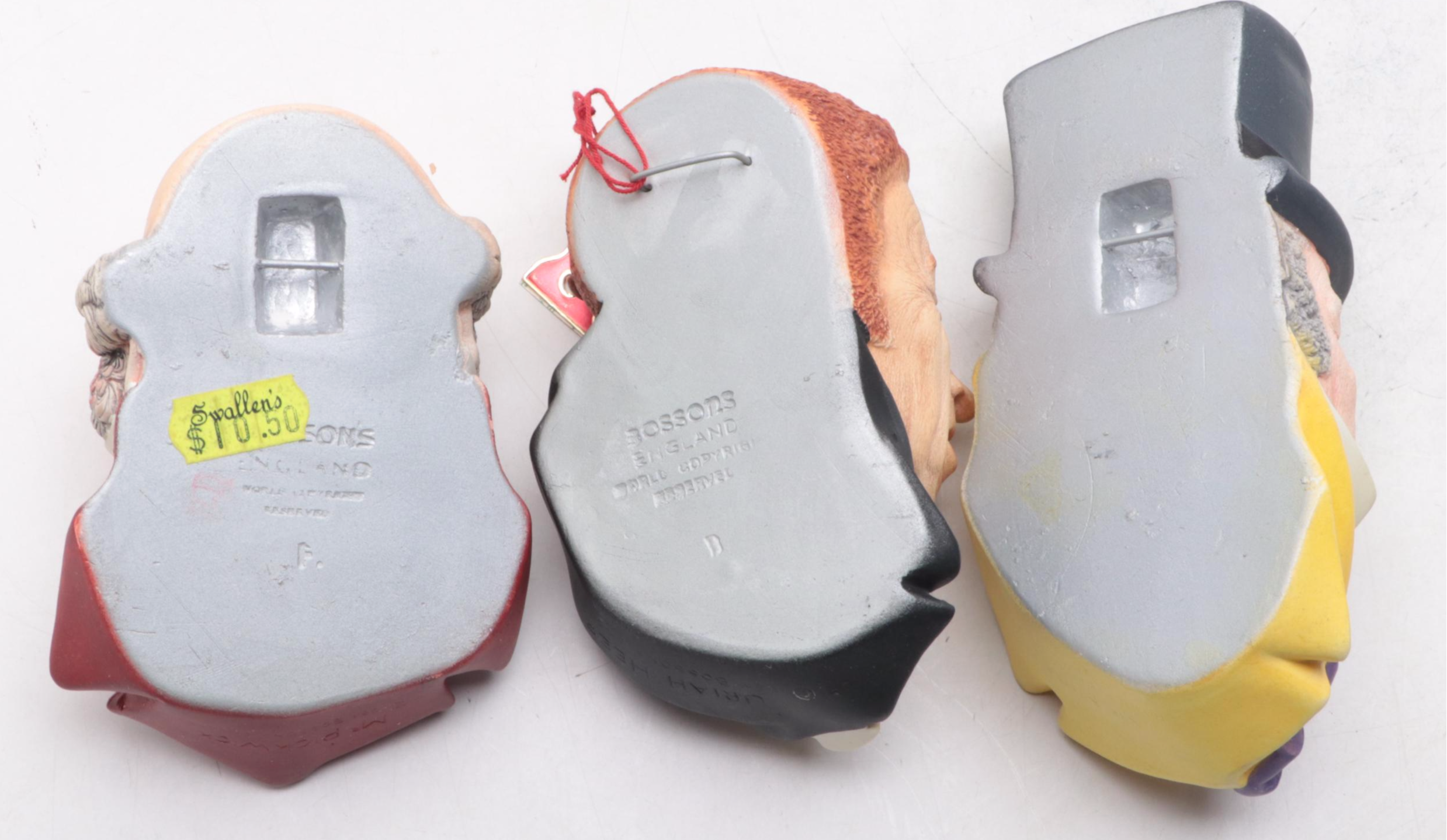 Bossons Plaster Charles Dickens Character Wall Hangings