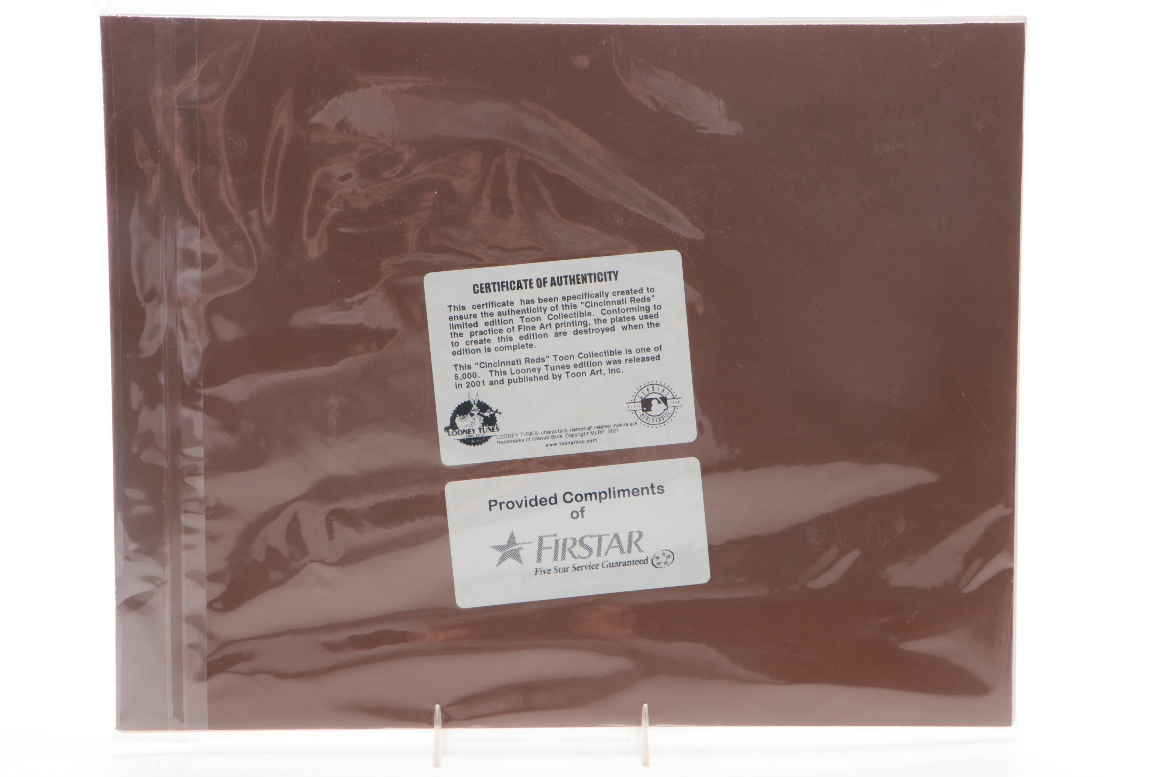 Cincinnati Reds Bob Huggins Bobblehead with Looney Toons Reds Prints and More