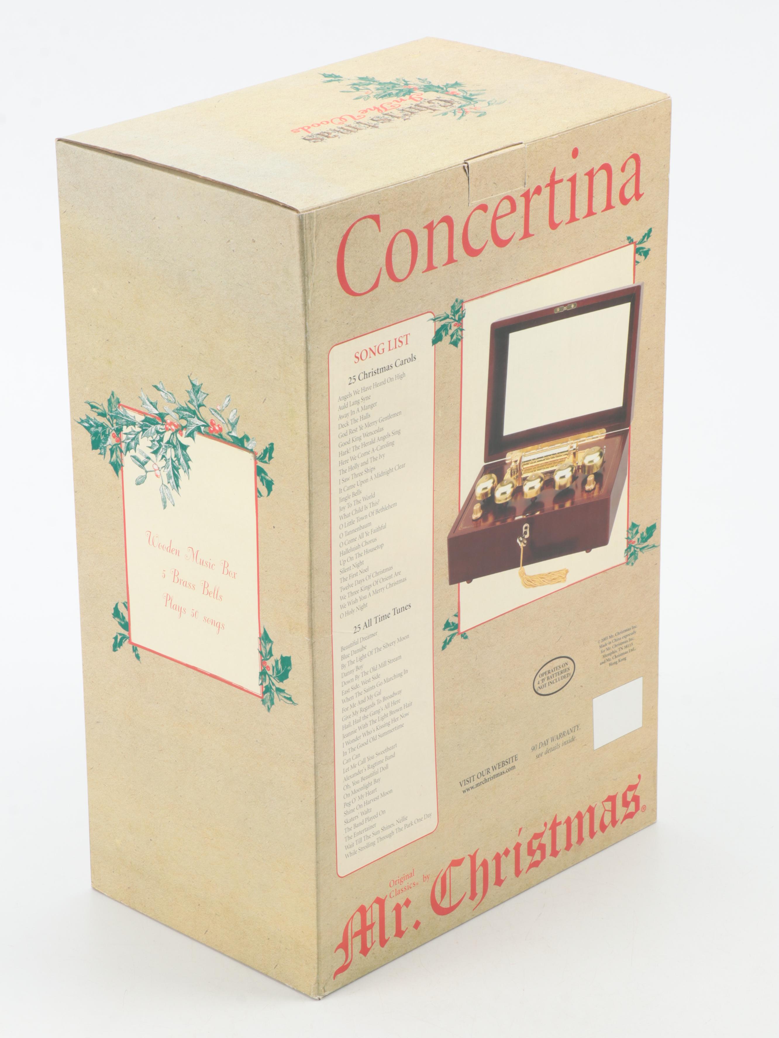 Mr. Christmas Concertina Music Box EBTH