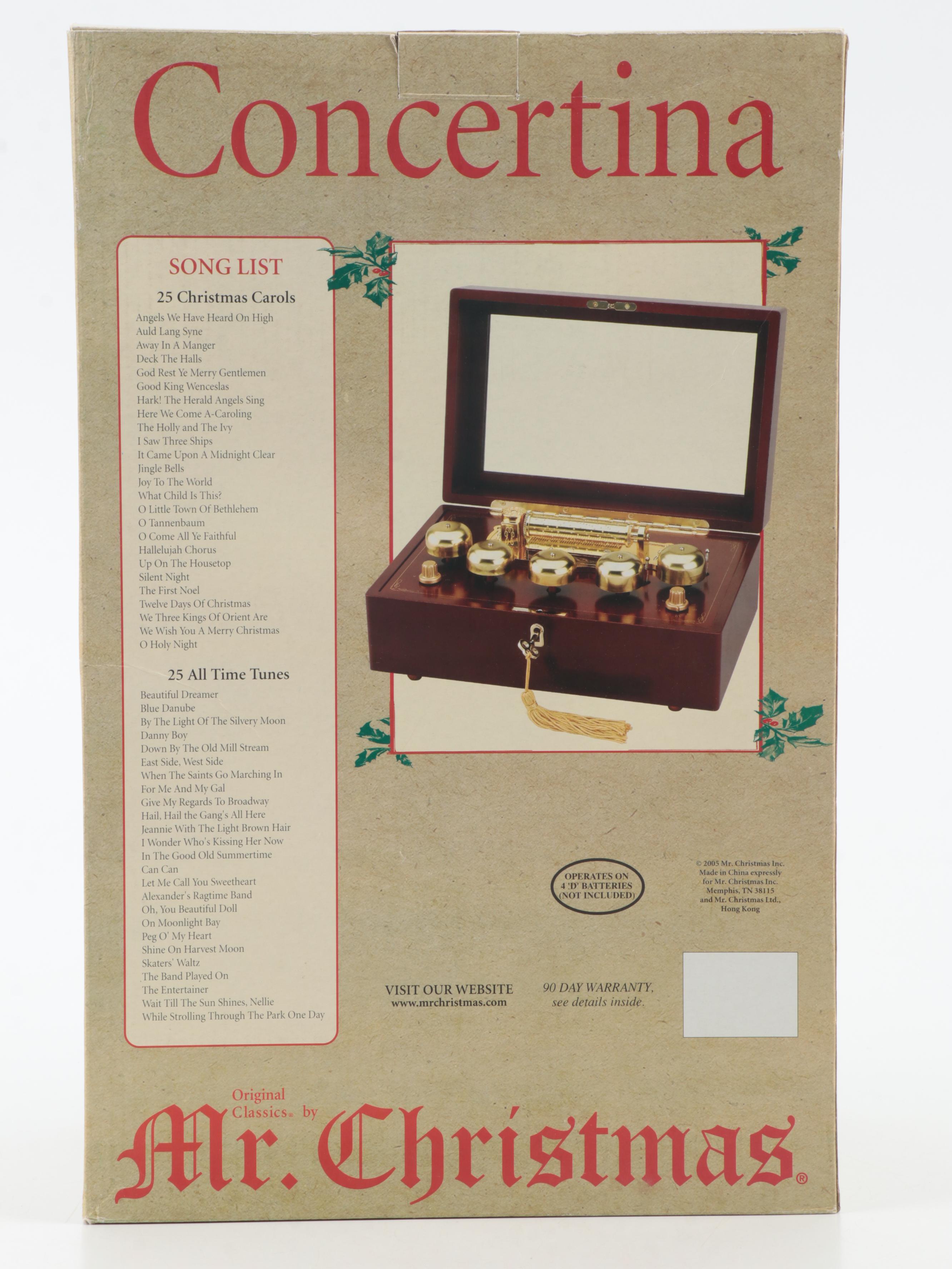 Mr. Christmas Concertina Music Box