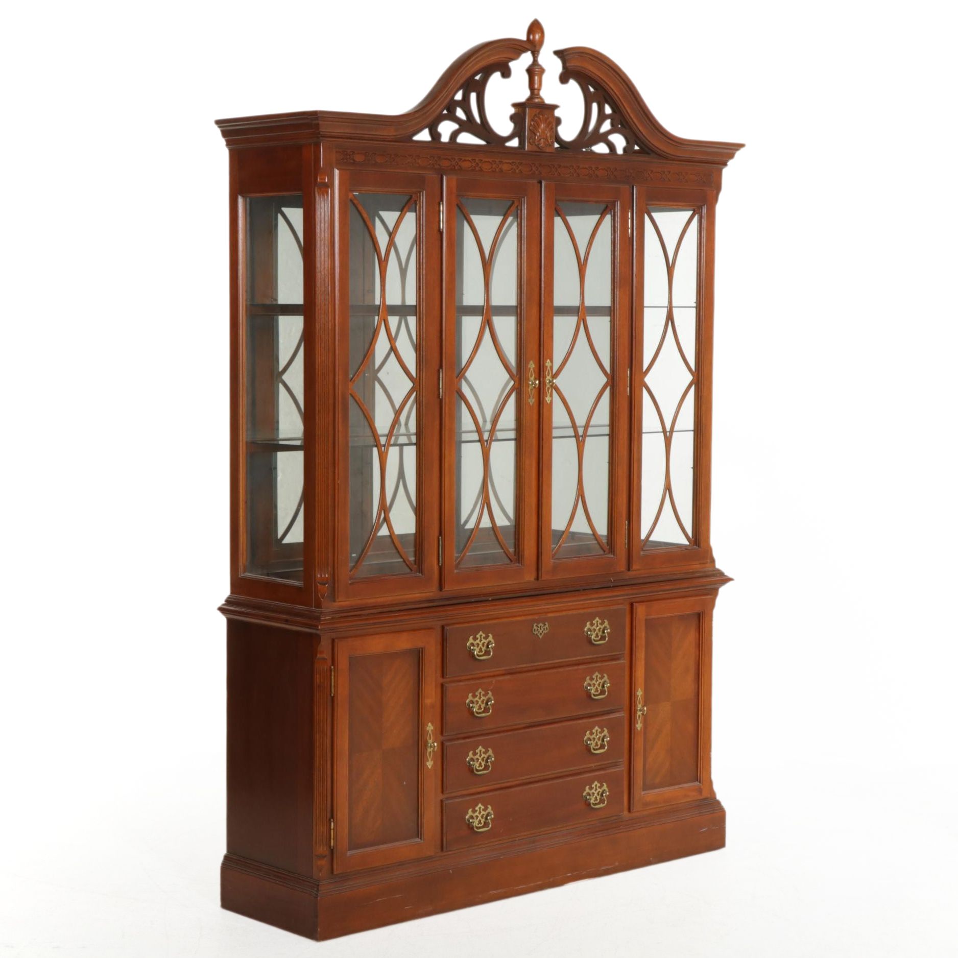 Lexington Furniture Hamilton House Mahogany Illuminated China Cabinet