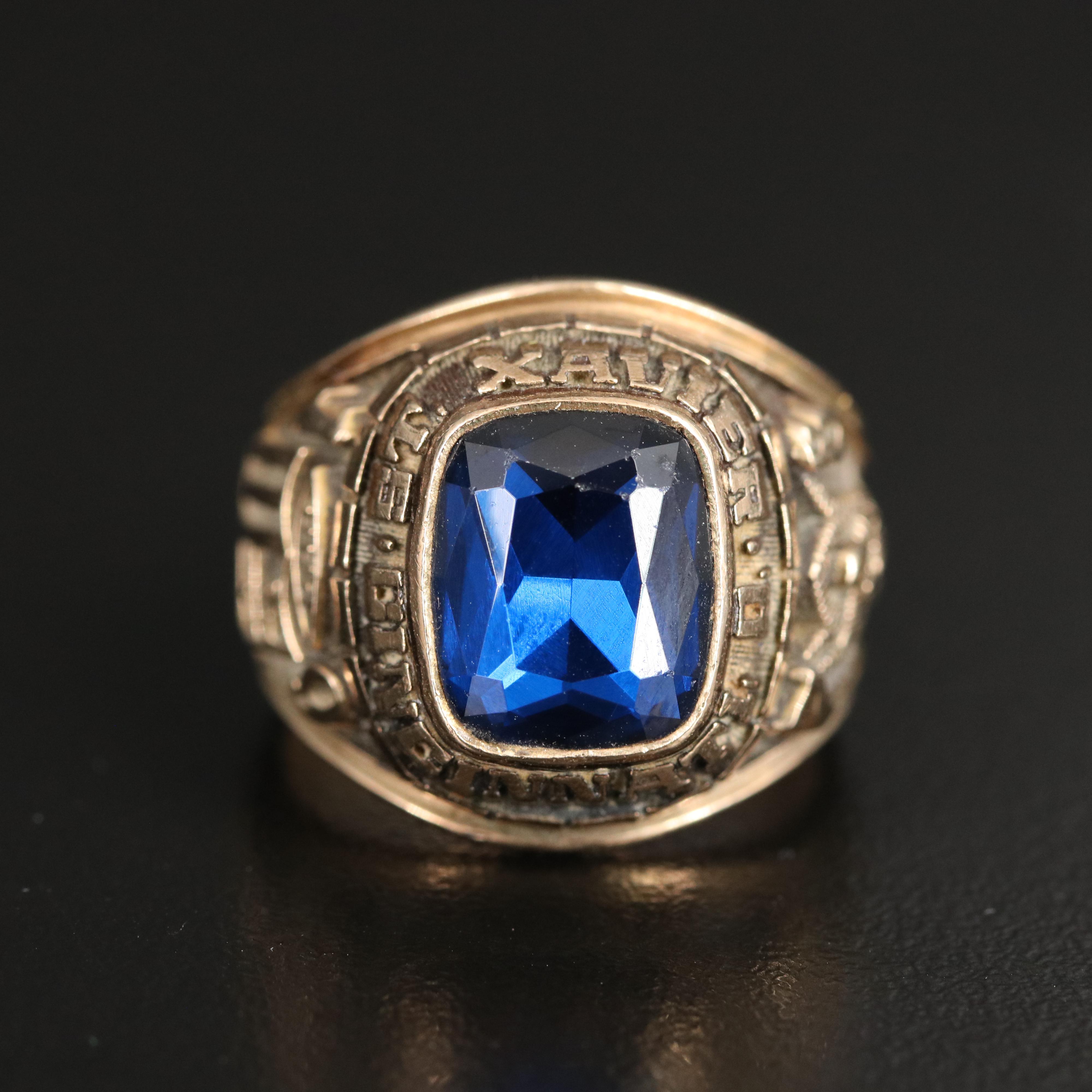 Jostons 10K Spinel St. Xavier High School 1978 Class RIng