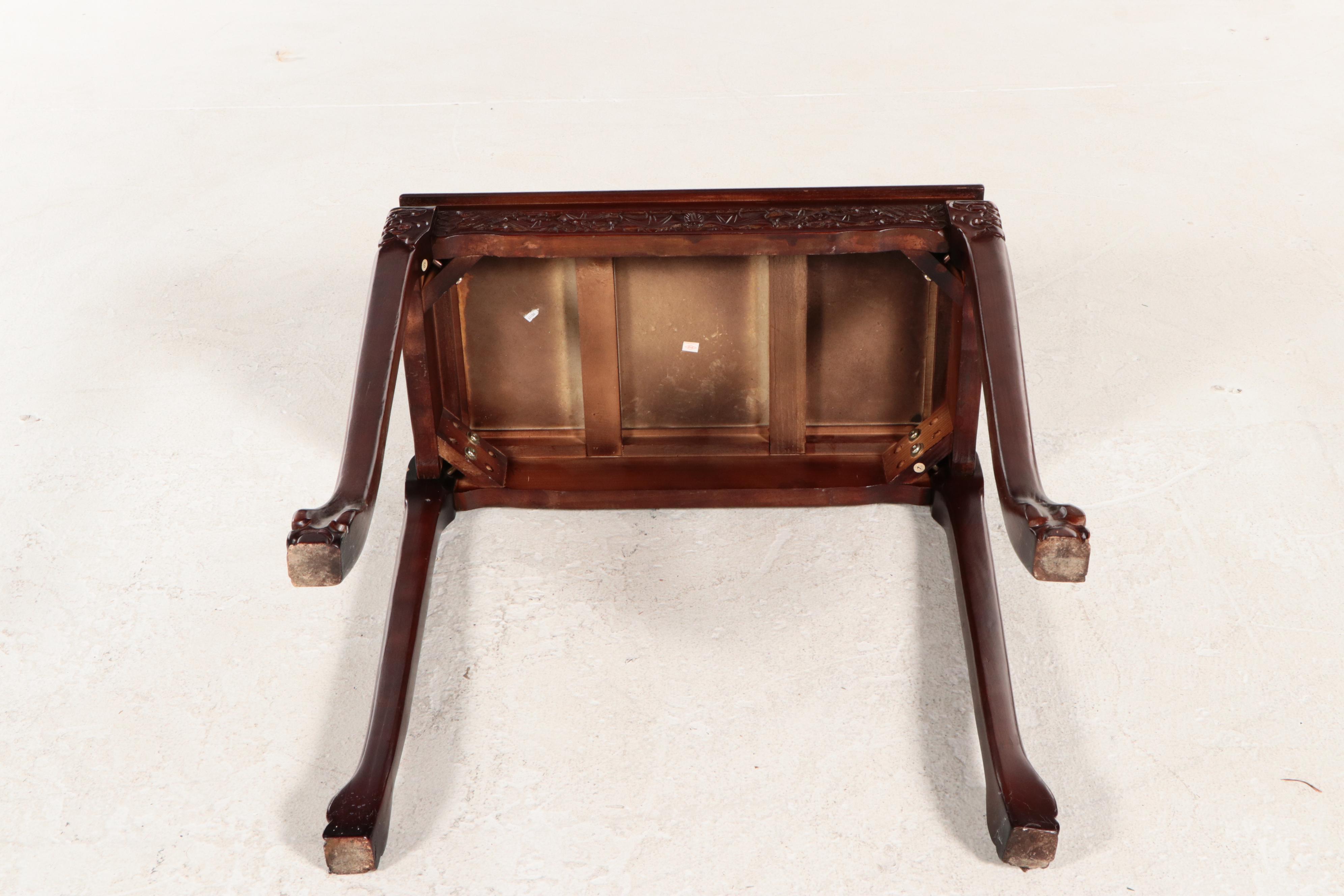 Chinese Carved Wood Nesting Tables