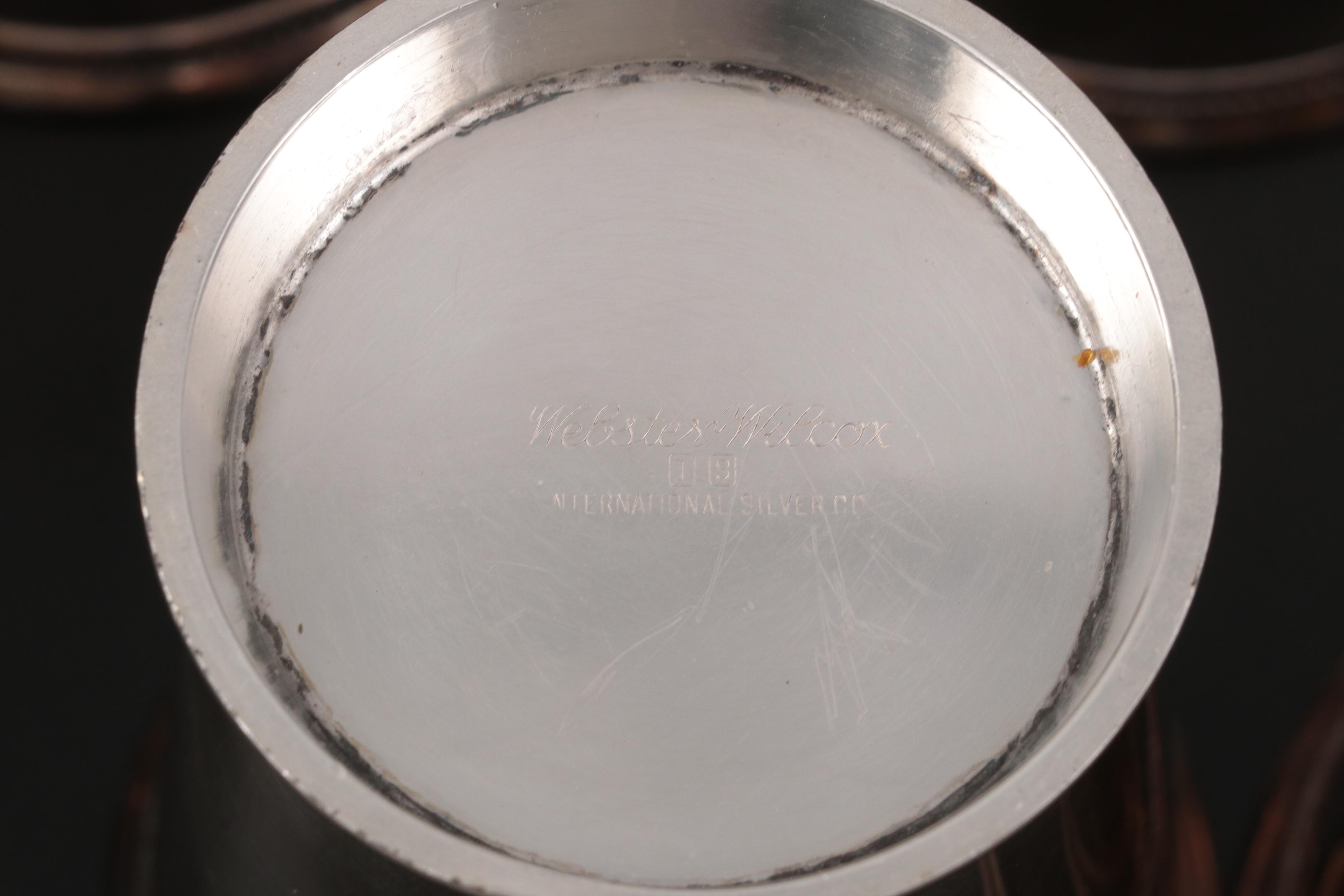 International Silver Co. Silver Plate Mint Julep Cups with Table Accessories