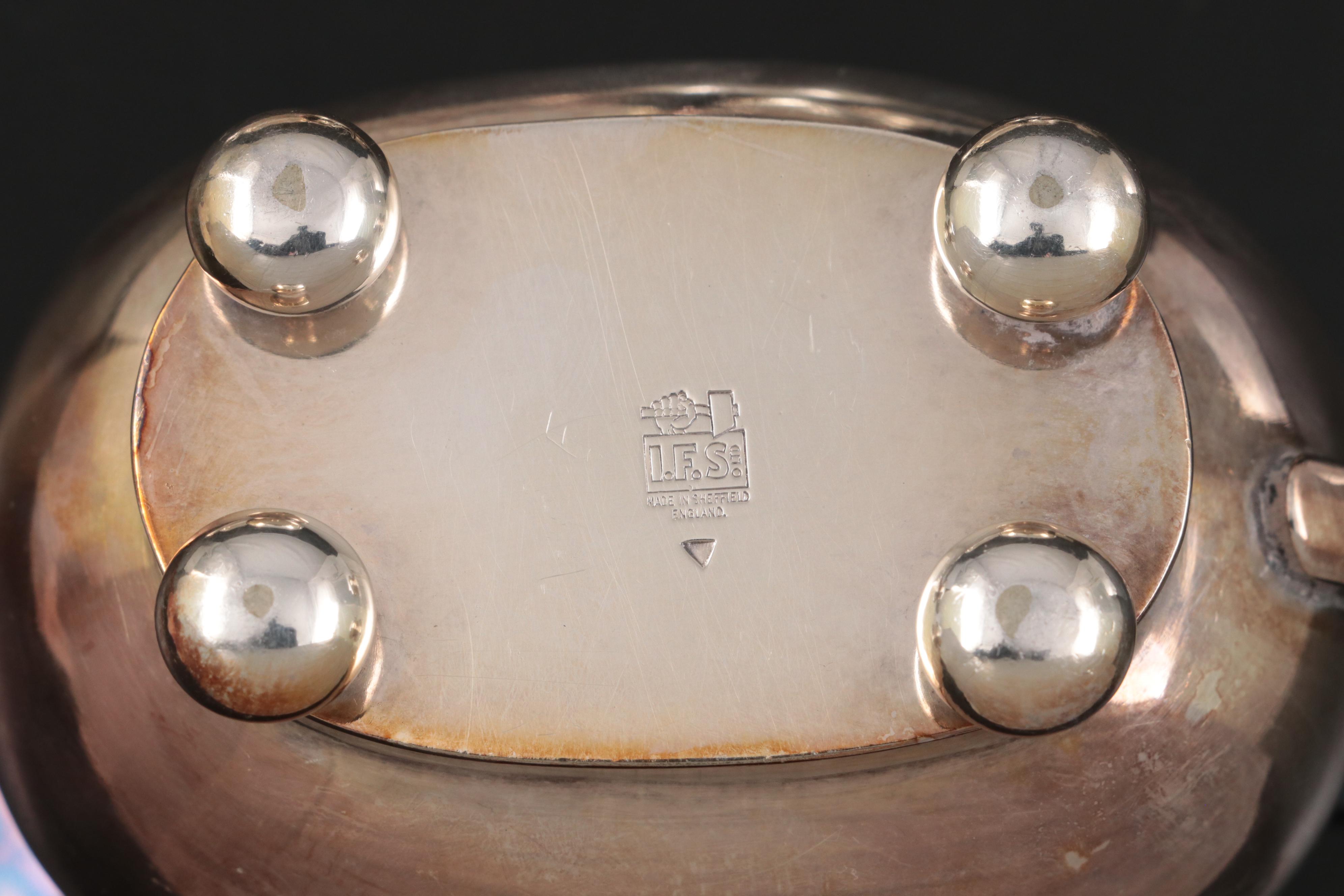 International Silver Co. Silver Plate Mint Julep Cups with Table Accessories