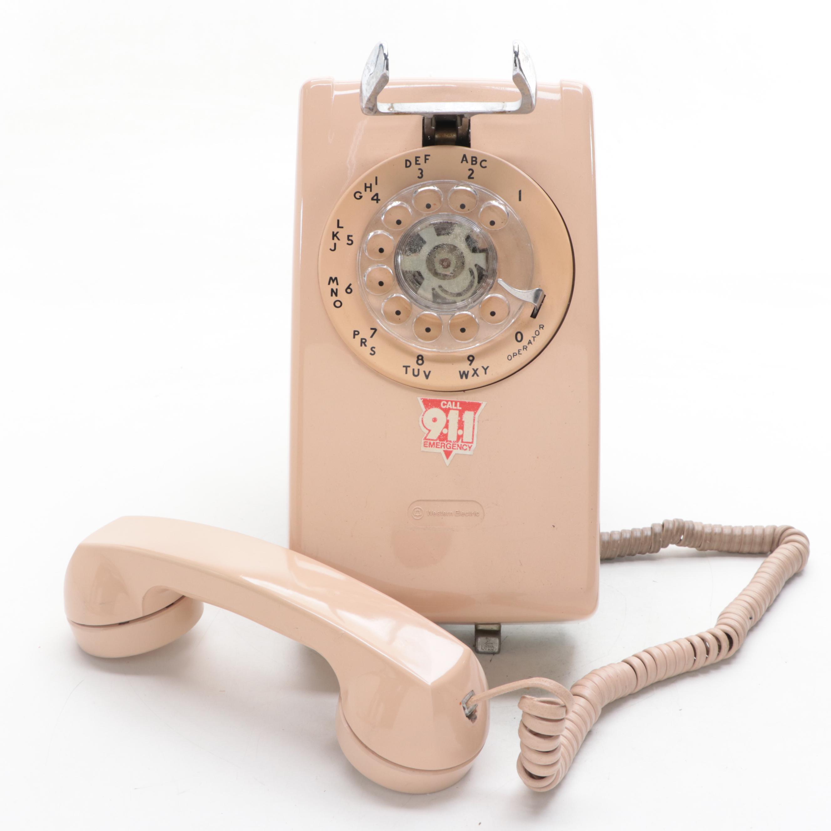 Western Electric Wall-Mount Rotary Phone, 1970s-1980s