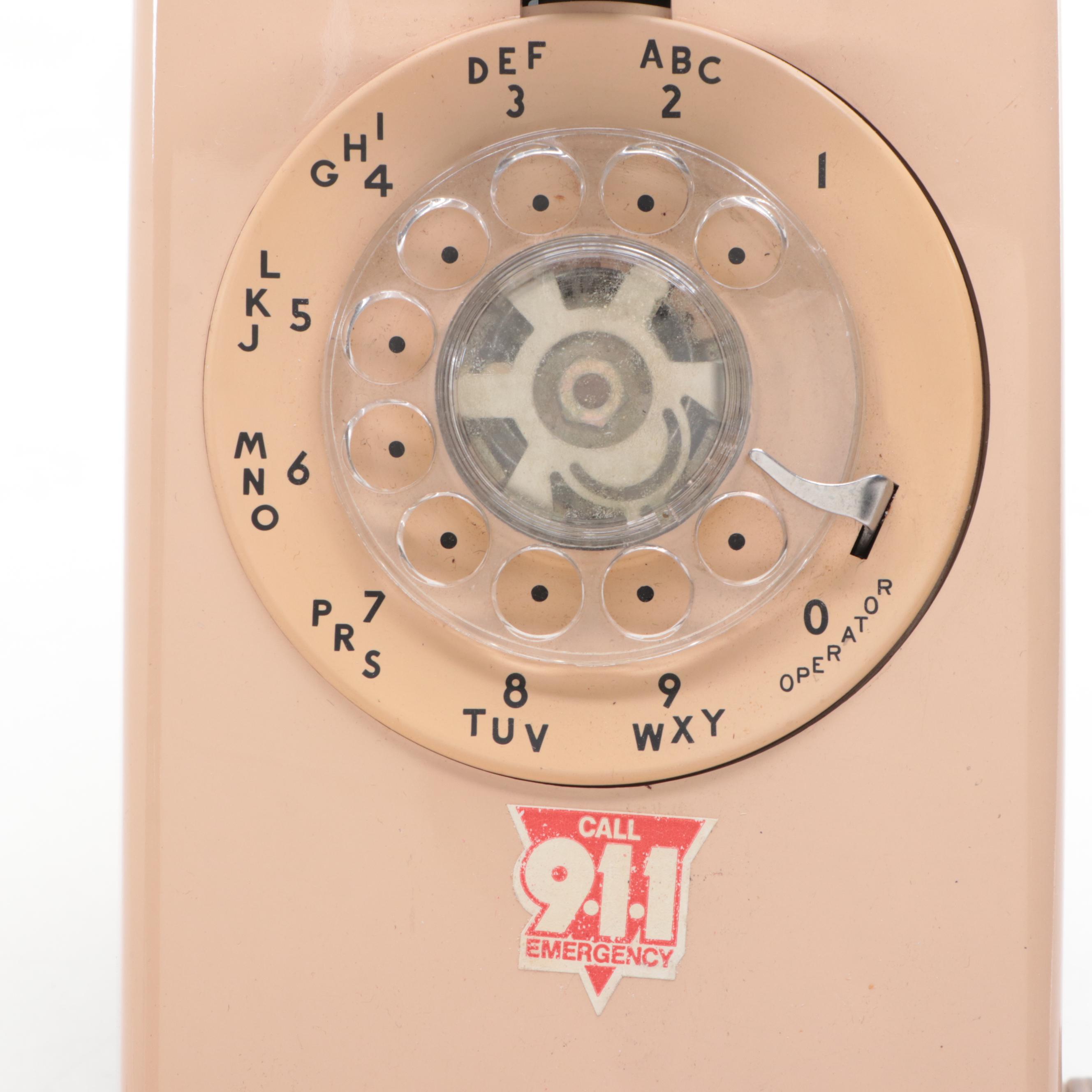 Western Electric Wall-Mount Rotary Phone, 1970s-1980s