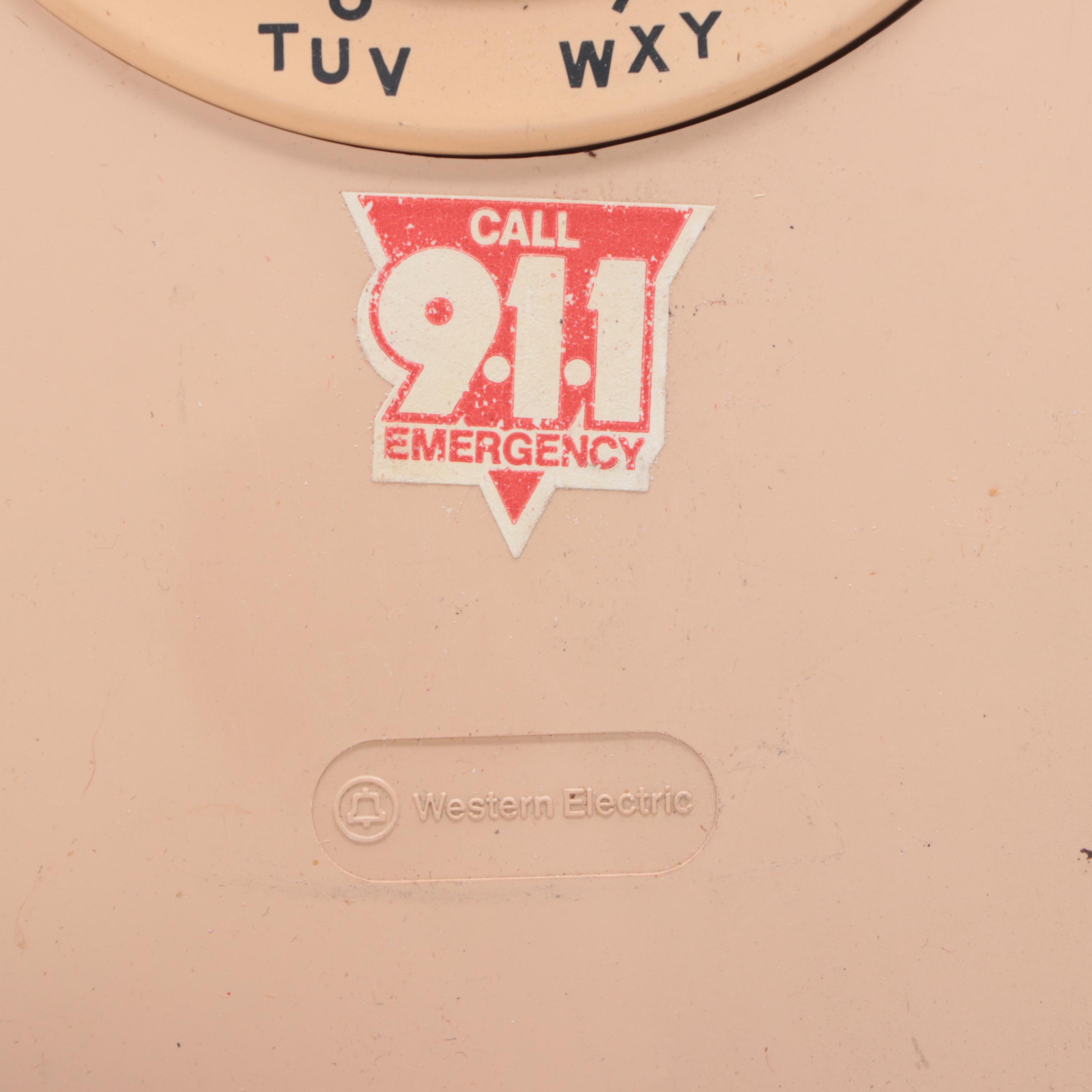 Western Electric Wall-Mount Rotary Phone, 1970s-1980s