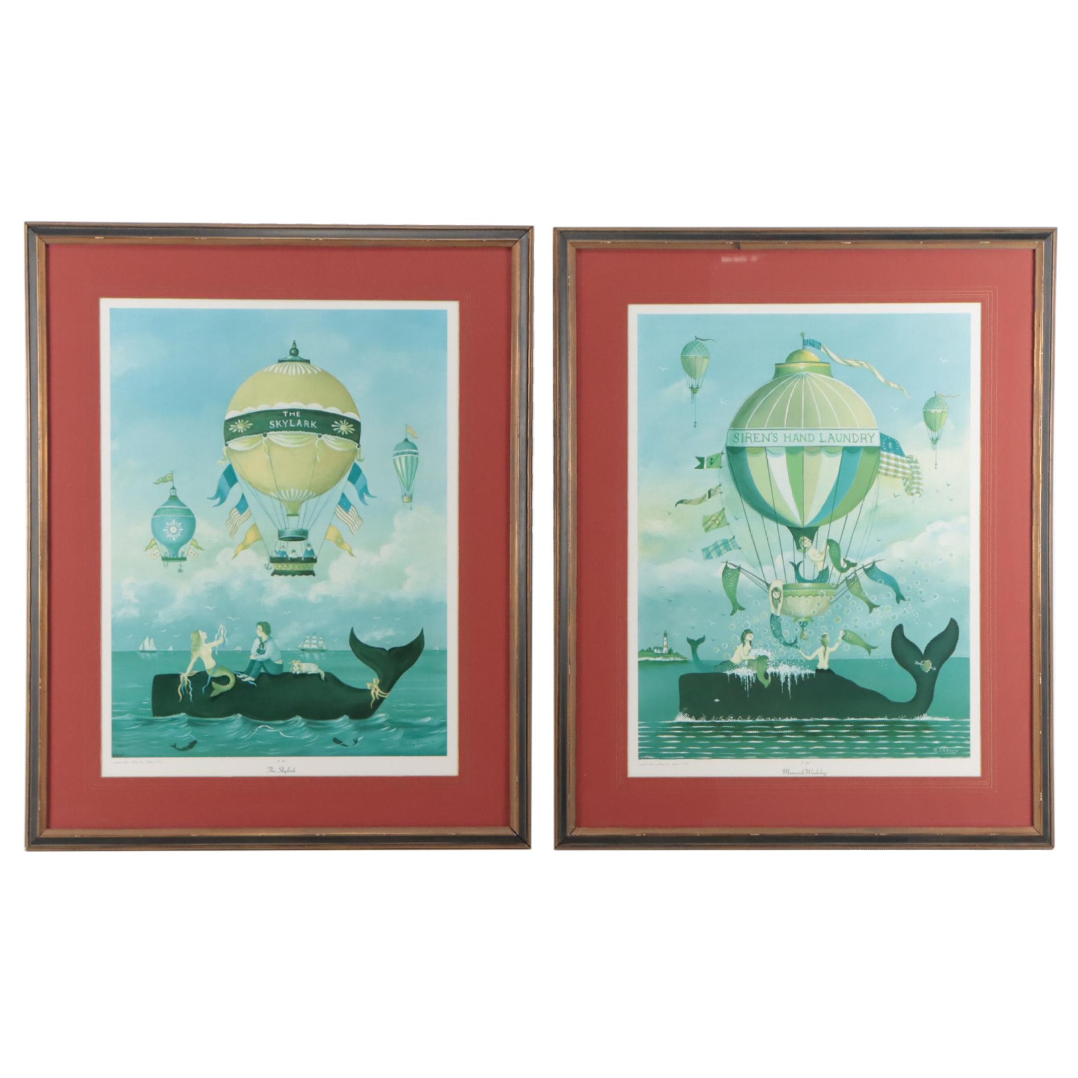 Photomechanical Prints After Martha Cahoon Including "The Skylark"