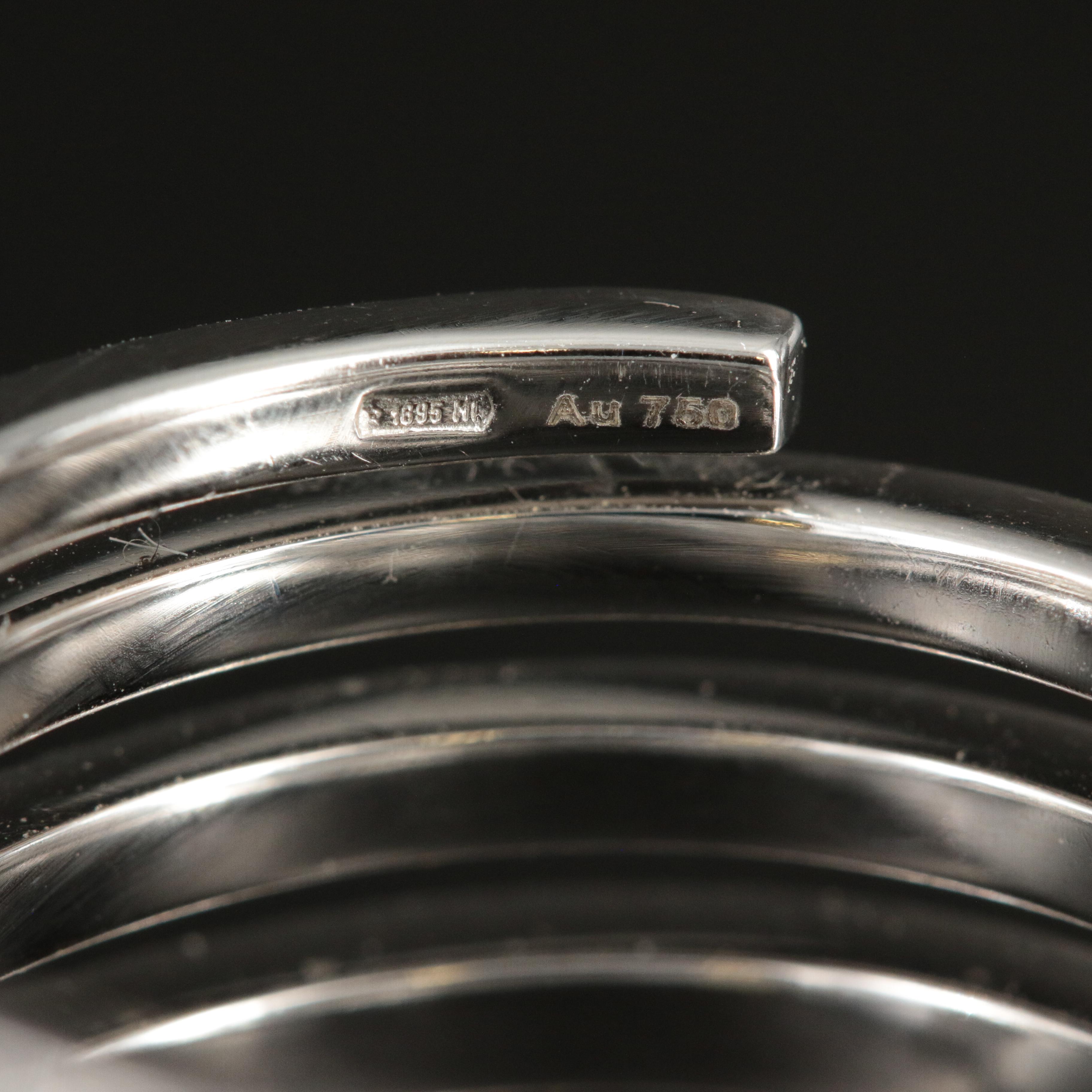 Gucci "Chiodo" 18K 2.28 CTW Diamond Five-Row Spiral Nail Ring