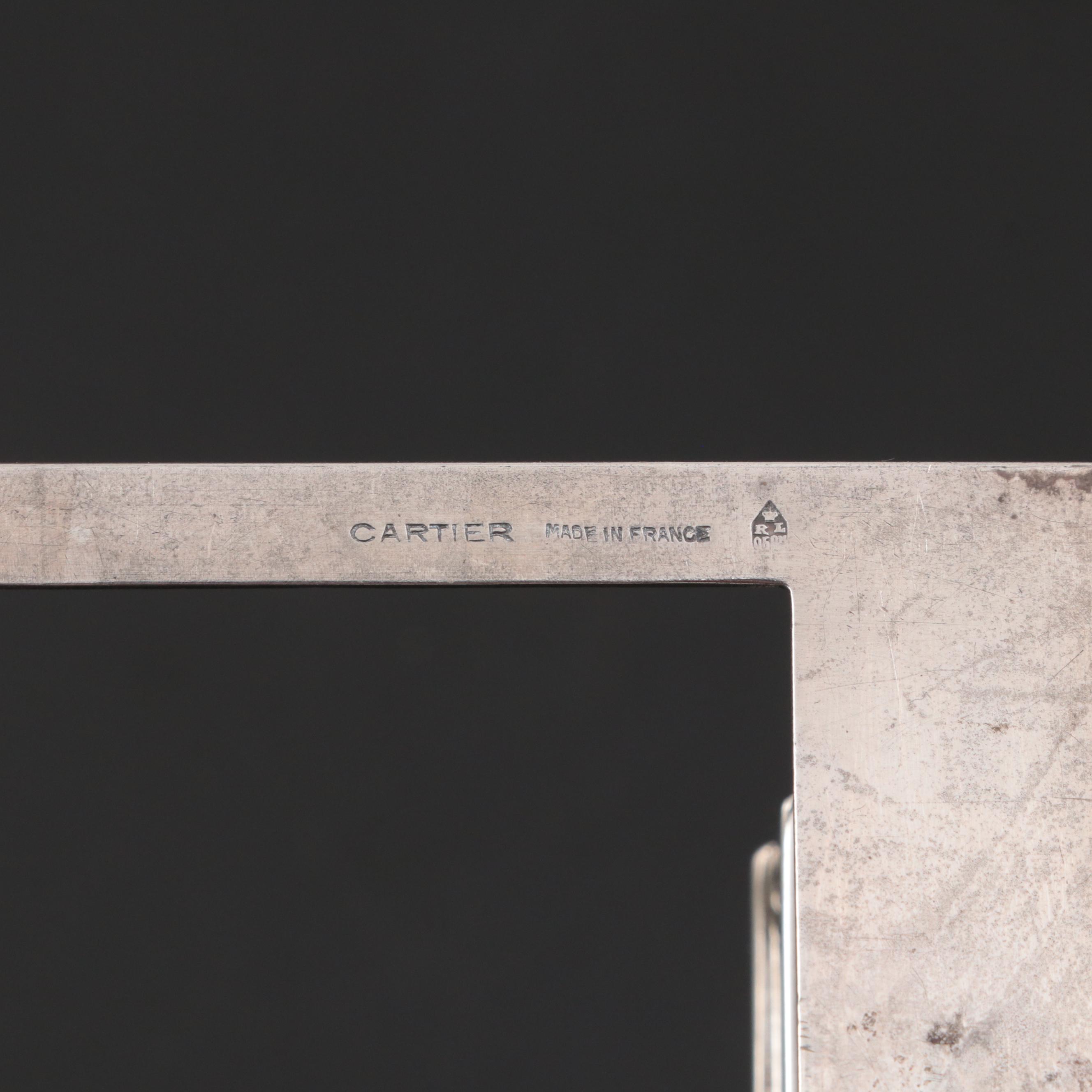 Cartier French Sterling Silver Perpetual Calendar Frame