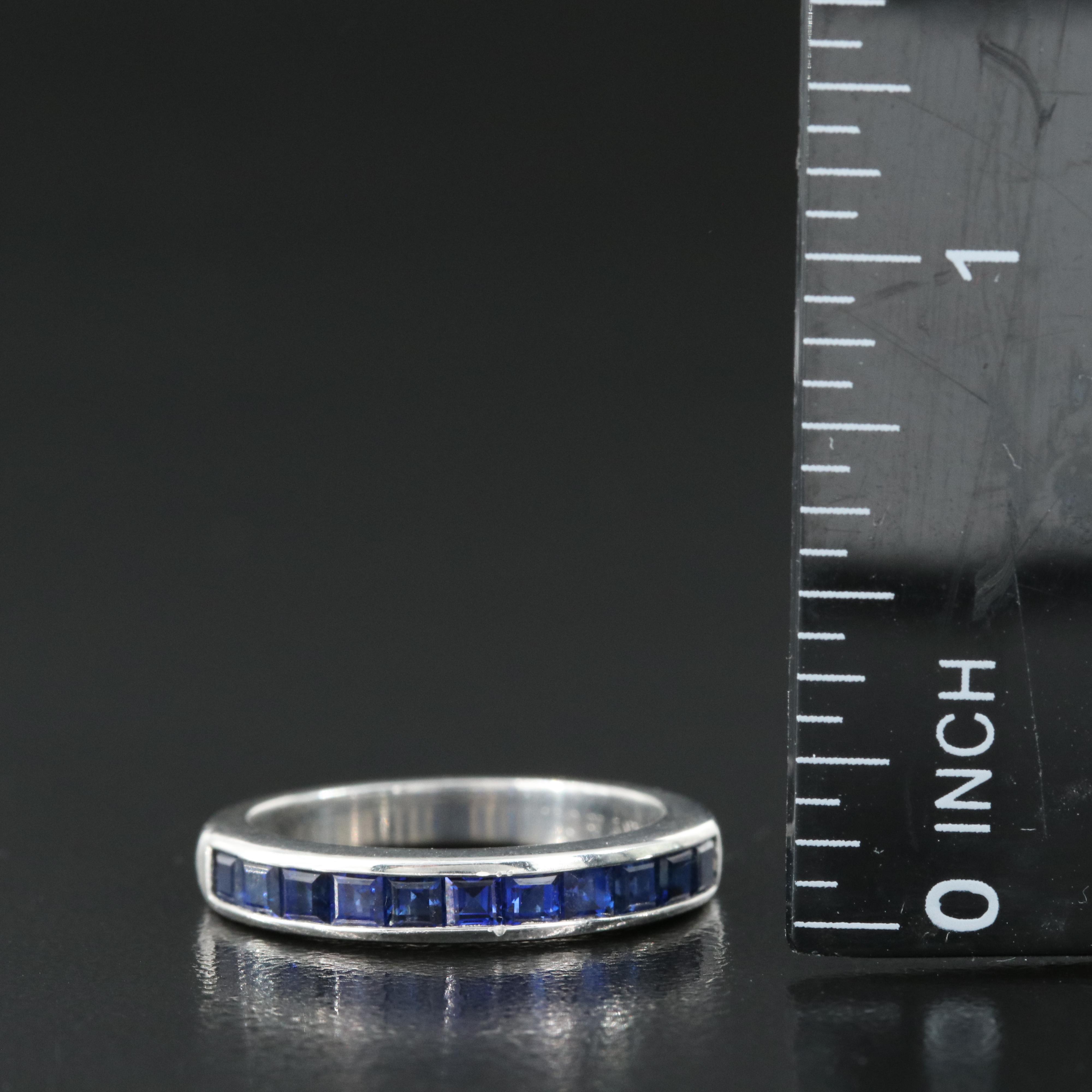 Tiffany & Co. Platinum Sapphire Band