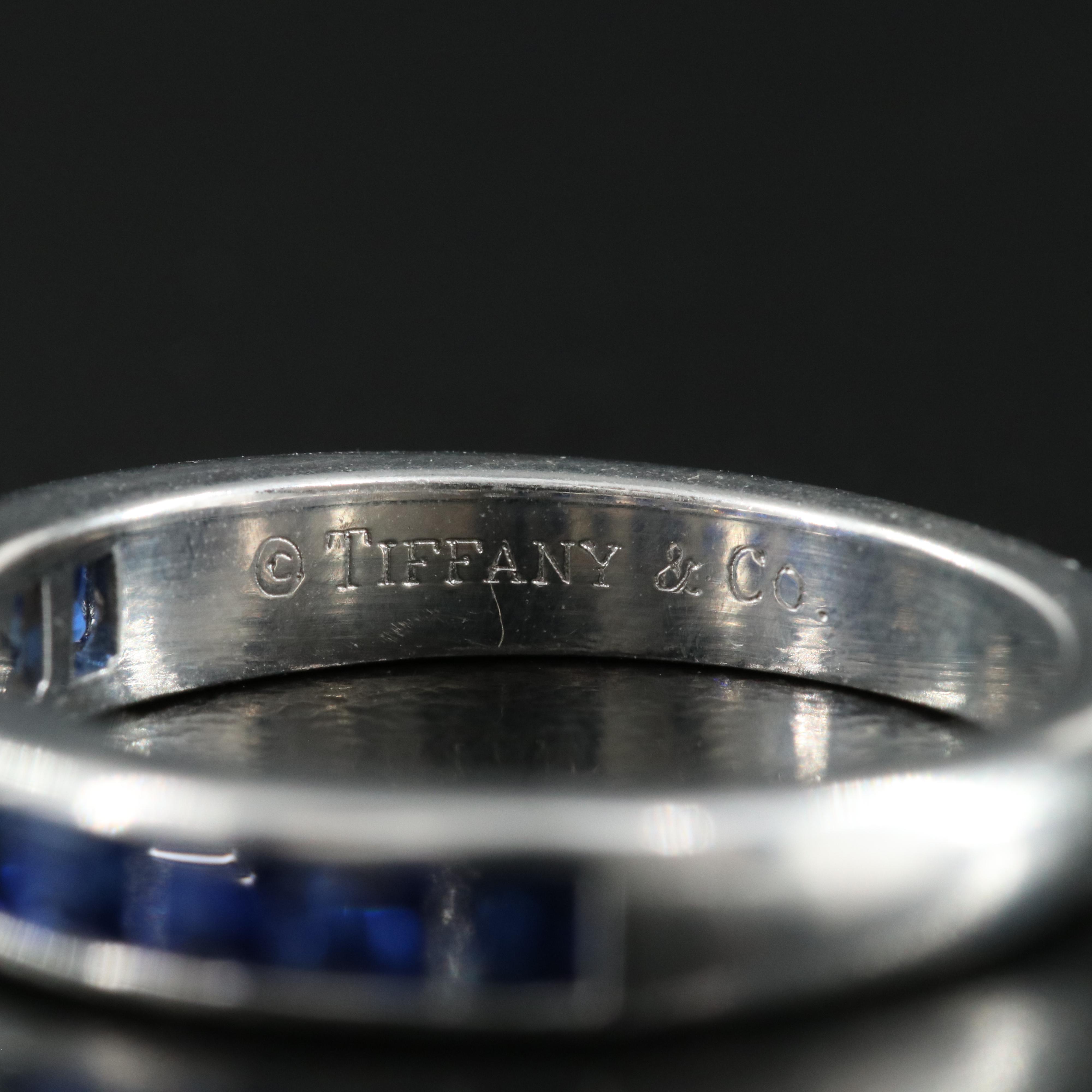 Tiffany & Co. Platinum Sapphire Band
