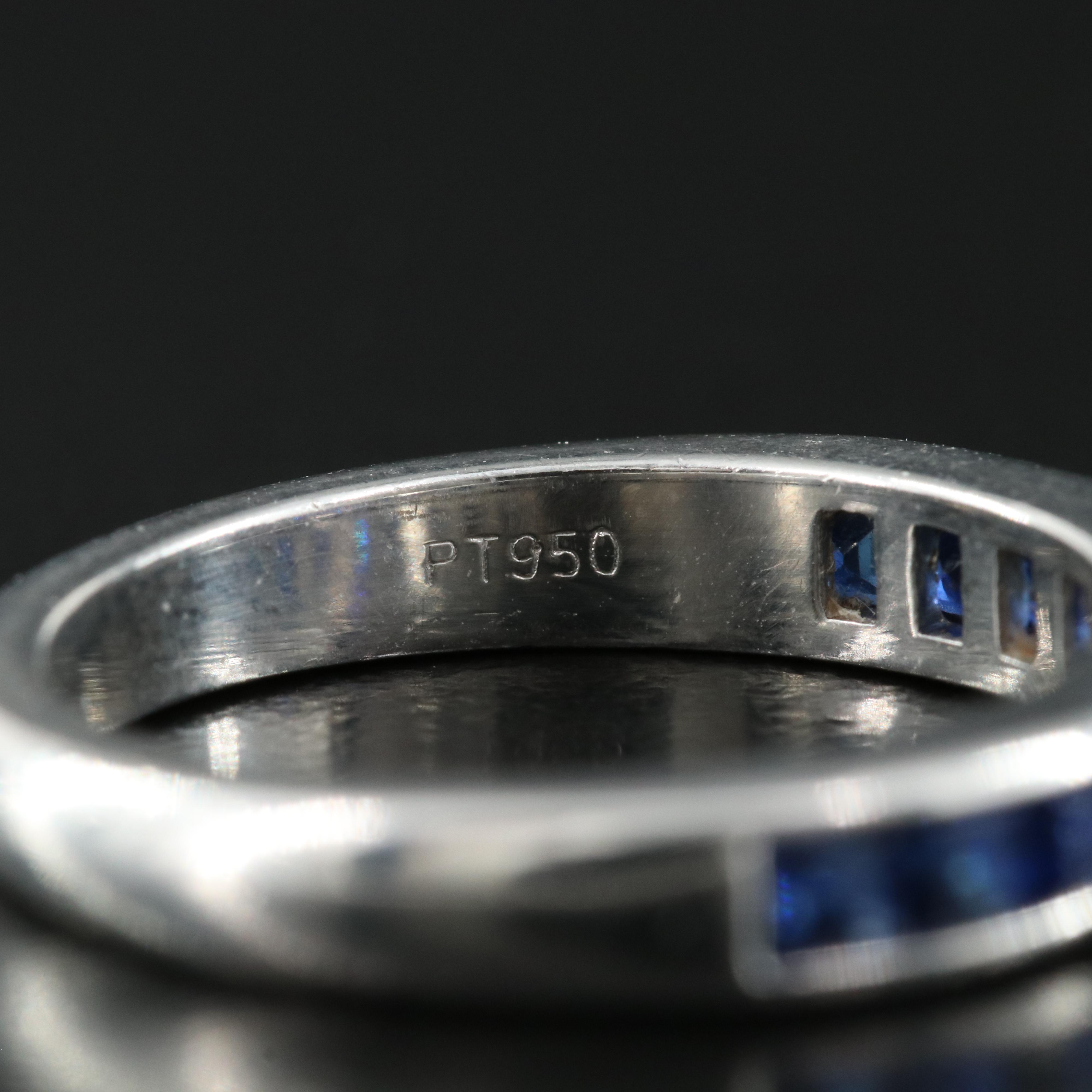 Tiffany & Co. Platinum Sapphire Band