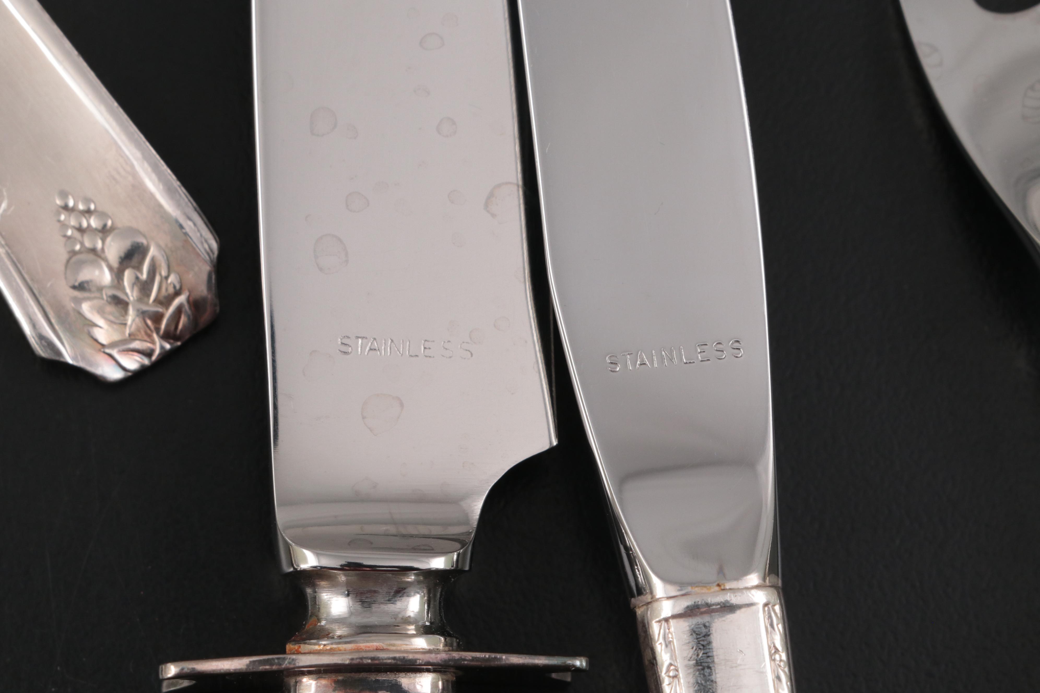 Prestige Plate "Bordeaux" Flatware in Storage Chest, Mid-20th Century