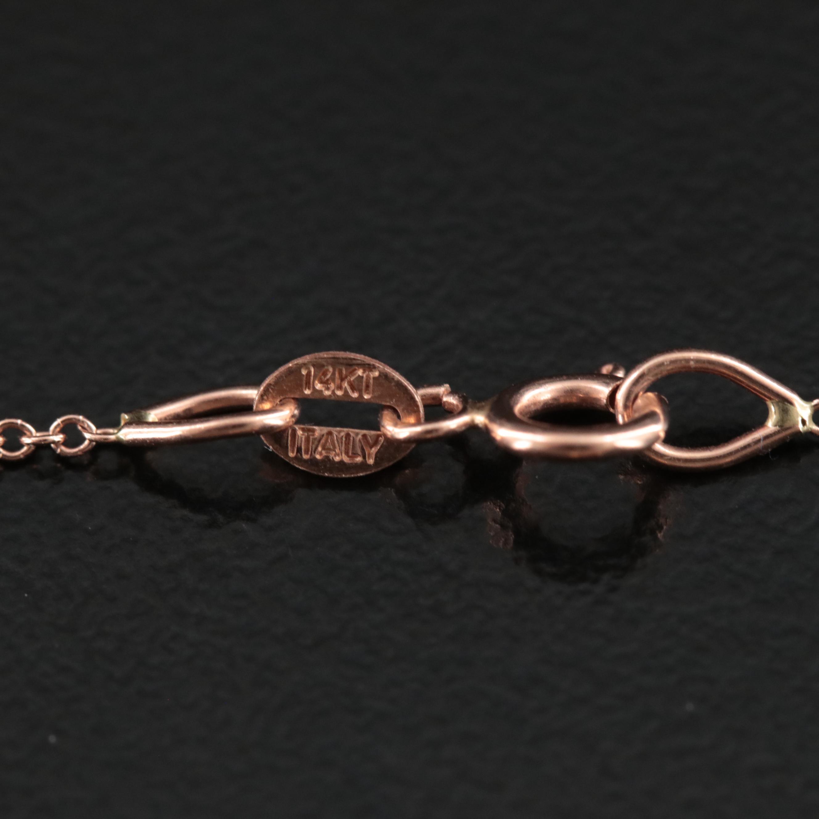 Michael Christoff 14K Fire Opal and 1.50 CTW Diamond Pendant Necklace