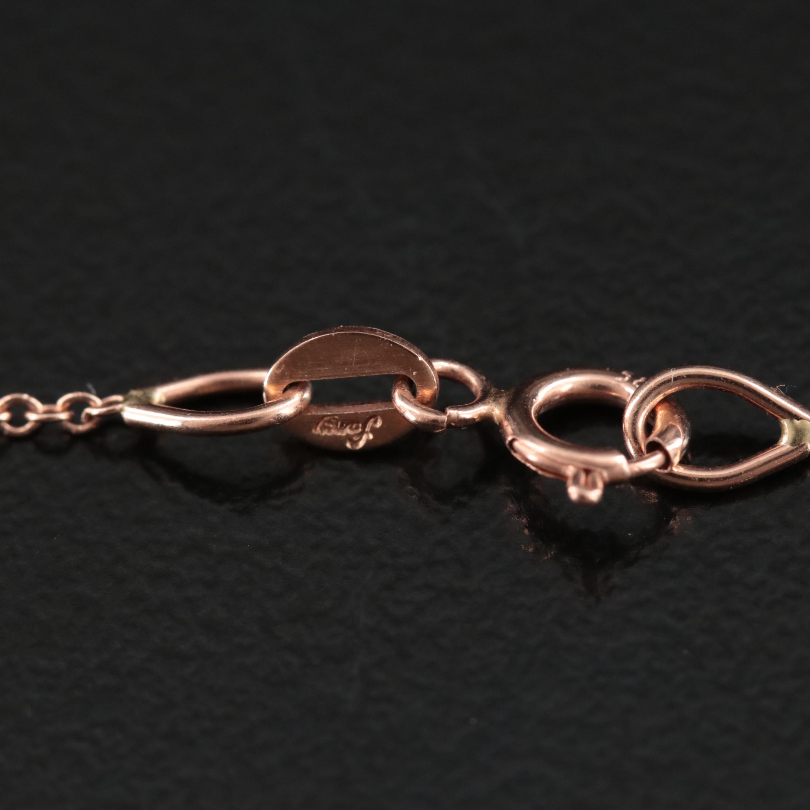 Michael Christoff 14K Fire Opal and 1.50 CTW Diamond Pendant Necklace