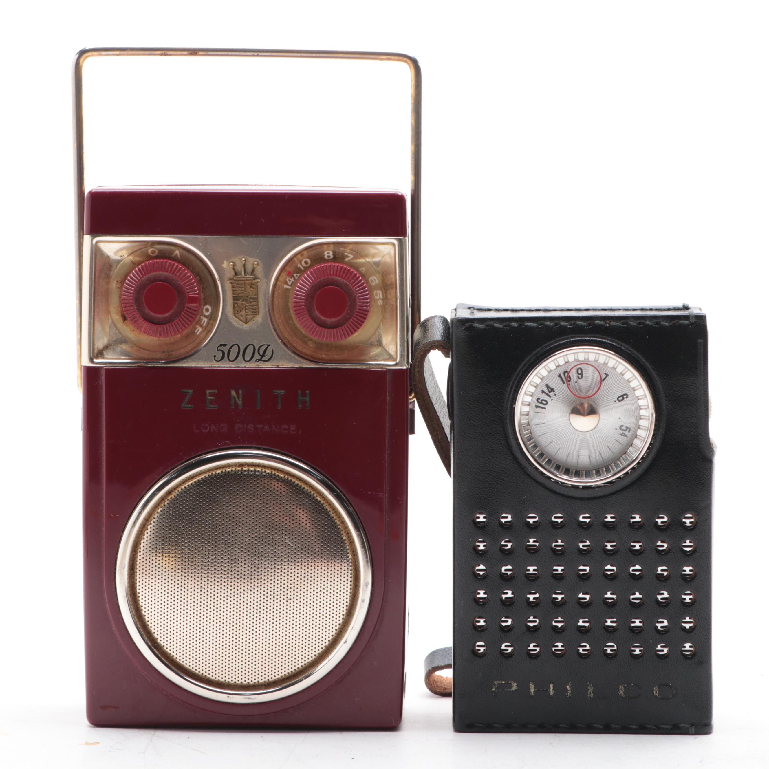 Zenith and Philco Transistor Radios