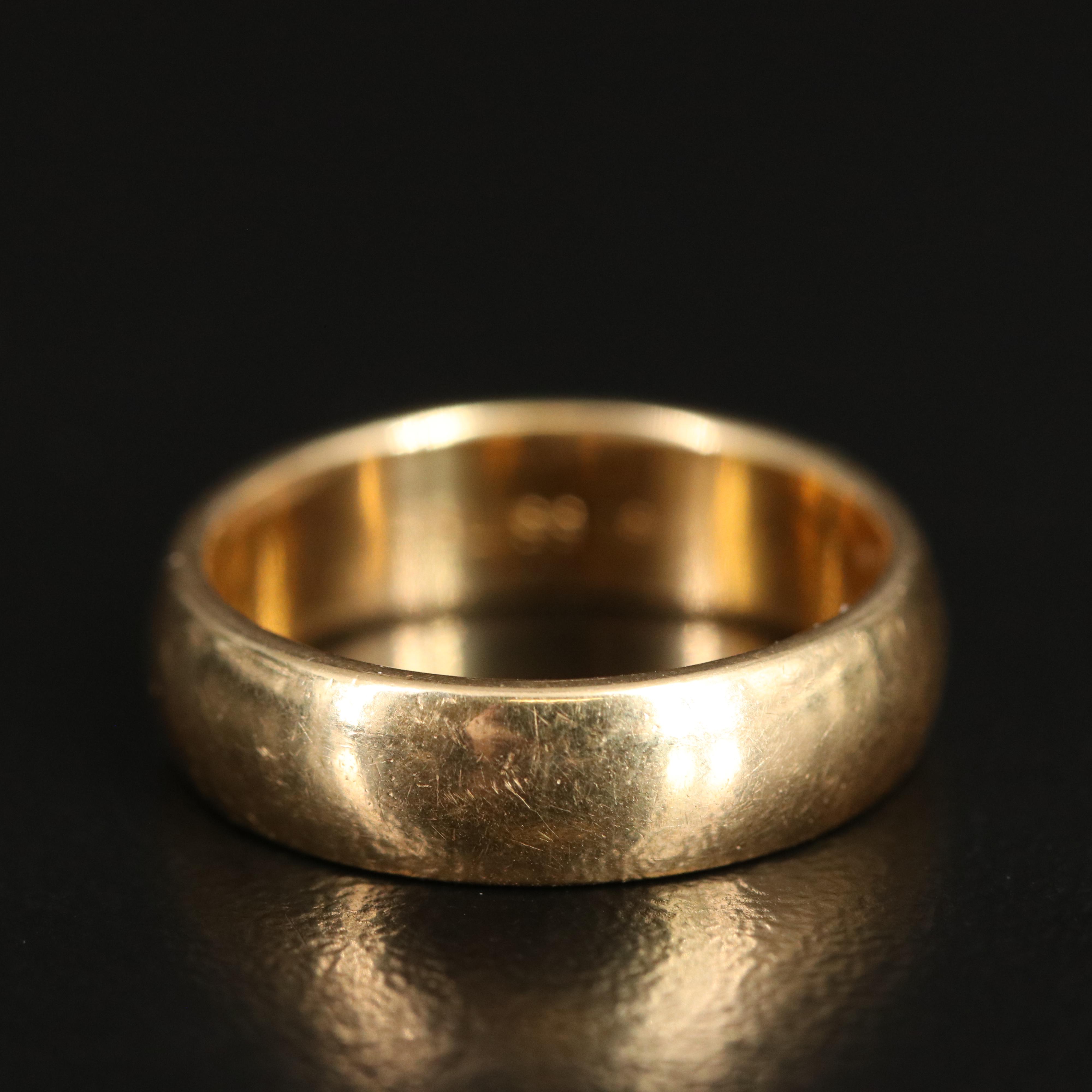 Vintage 18K Gold Band Ring